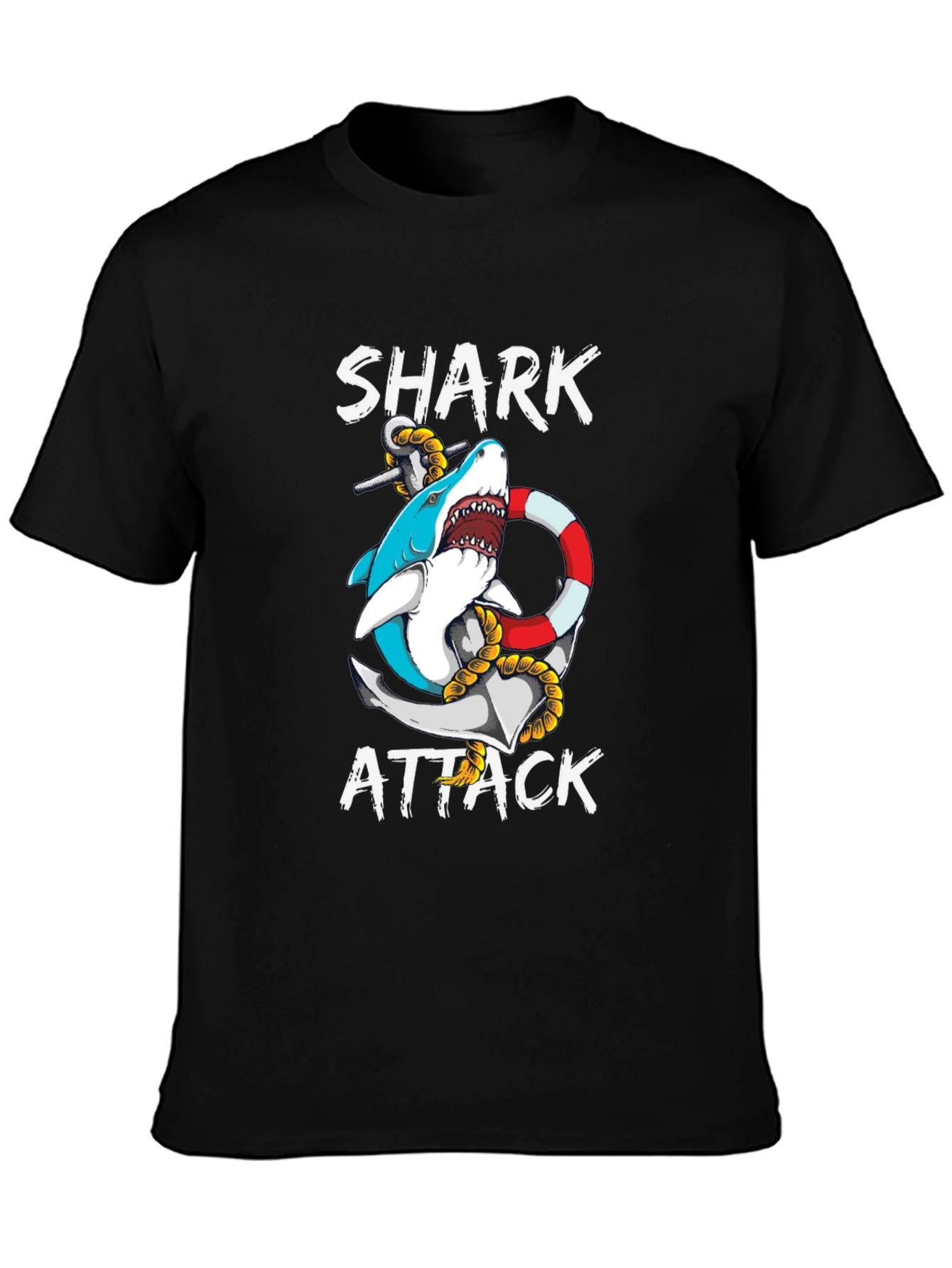 Shark Attack Graphic T-Shirt