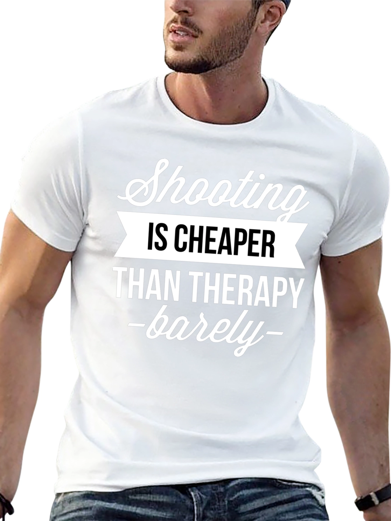 Shooting is Cheaper Than Therapy Graphic Tee