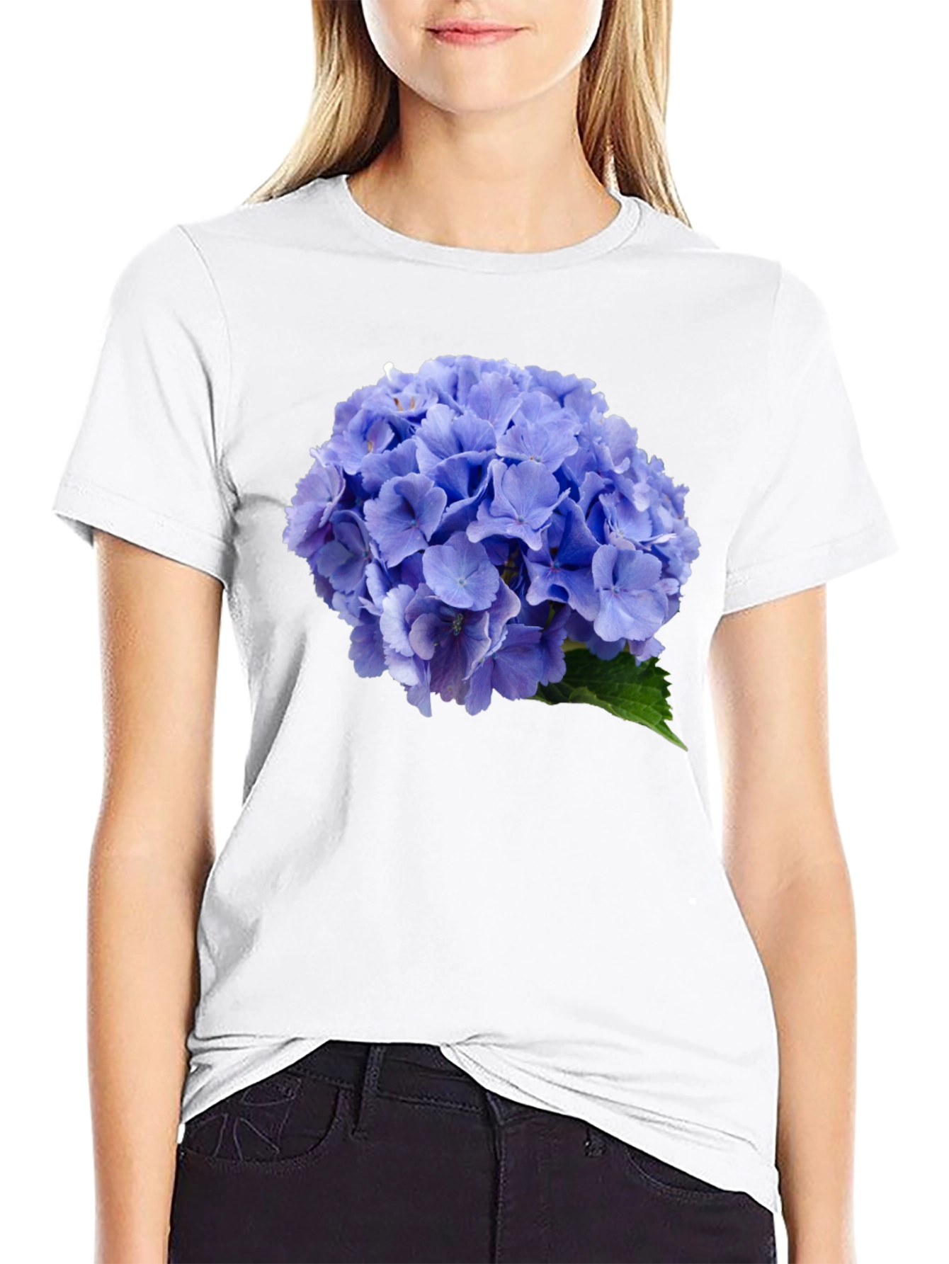 Hydrangea Flower Graphic T-Shirt