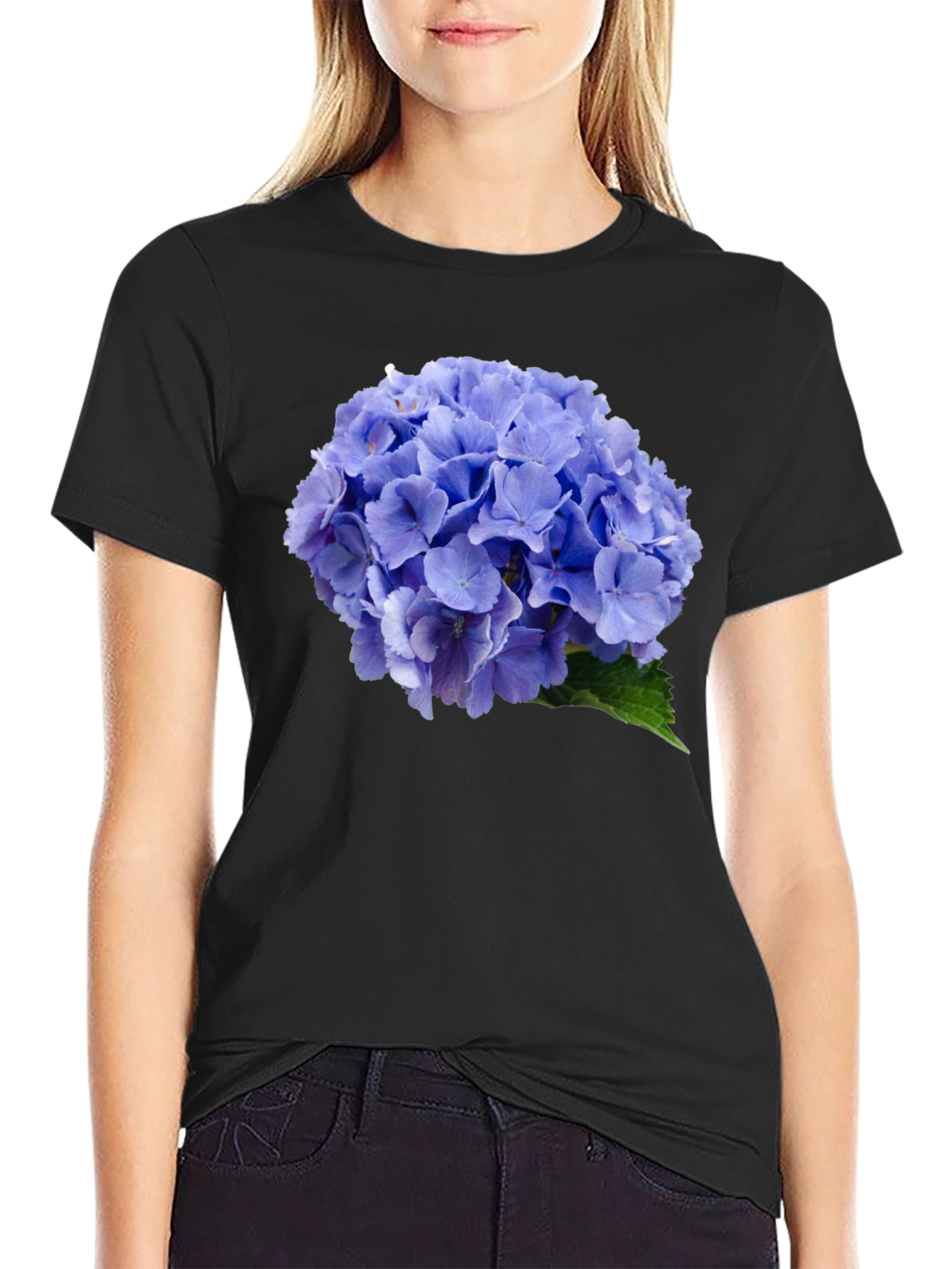 Hydrangea Flower Graphic T-Shirt