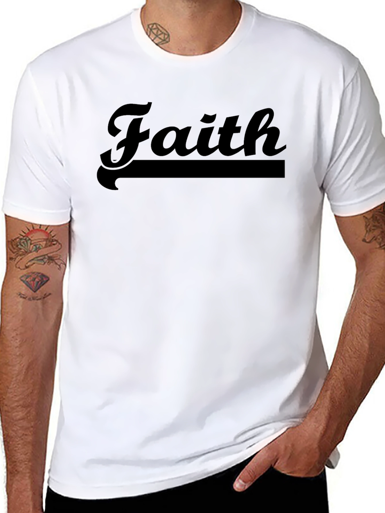 Faith Graphic Tee - Mens Black T-Shirt