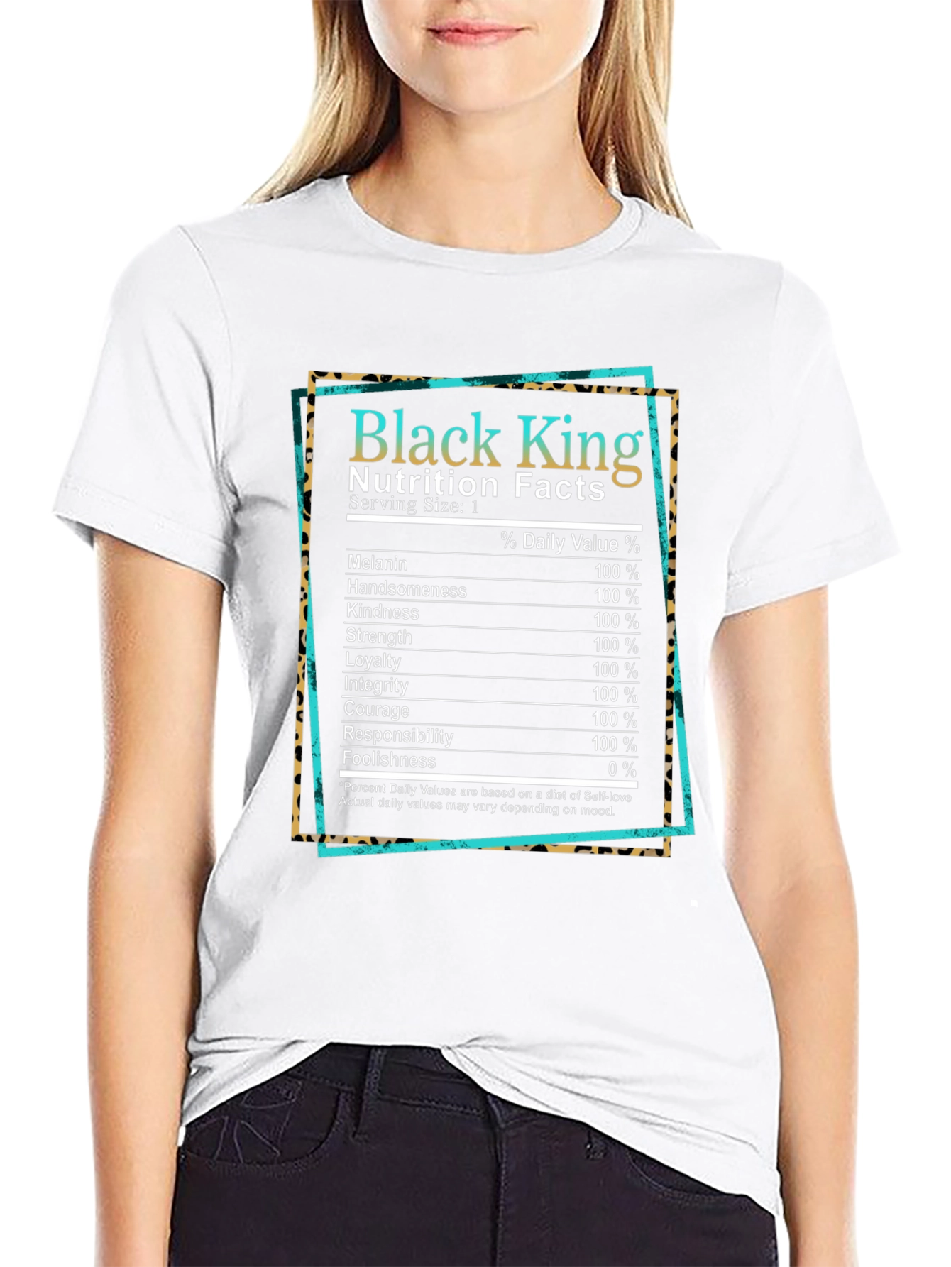 Black King Nutrition Facts T-Shirt