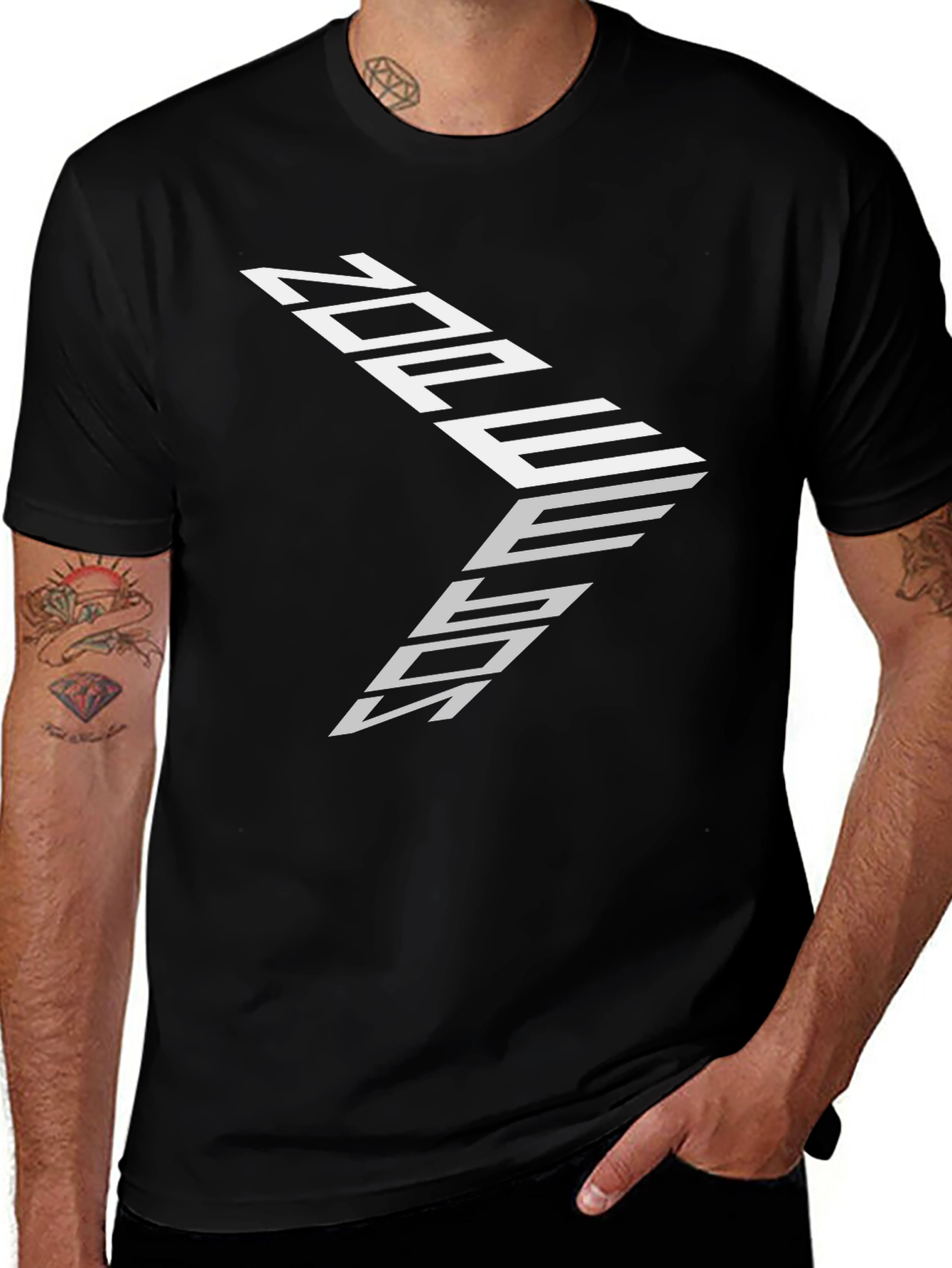 Modern Graphic Print Tee - Stylish Casual Wear