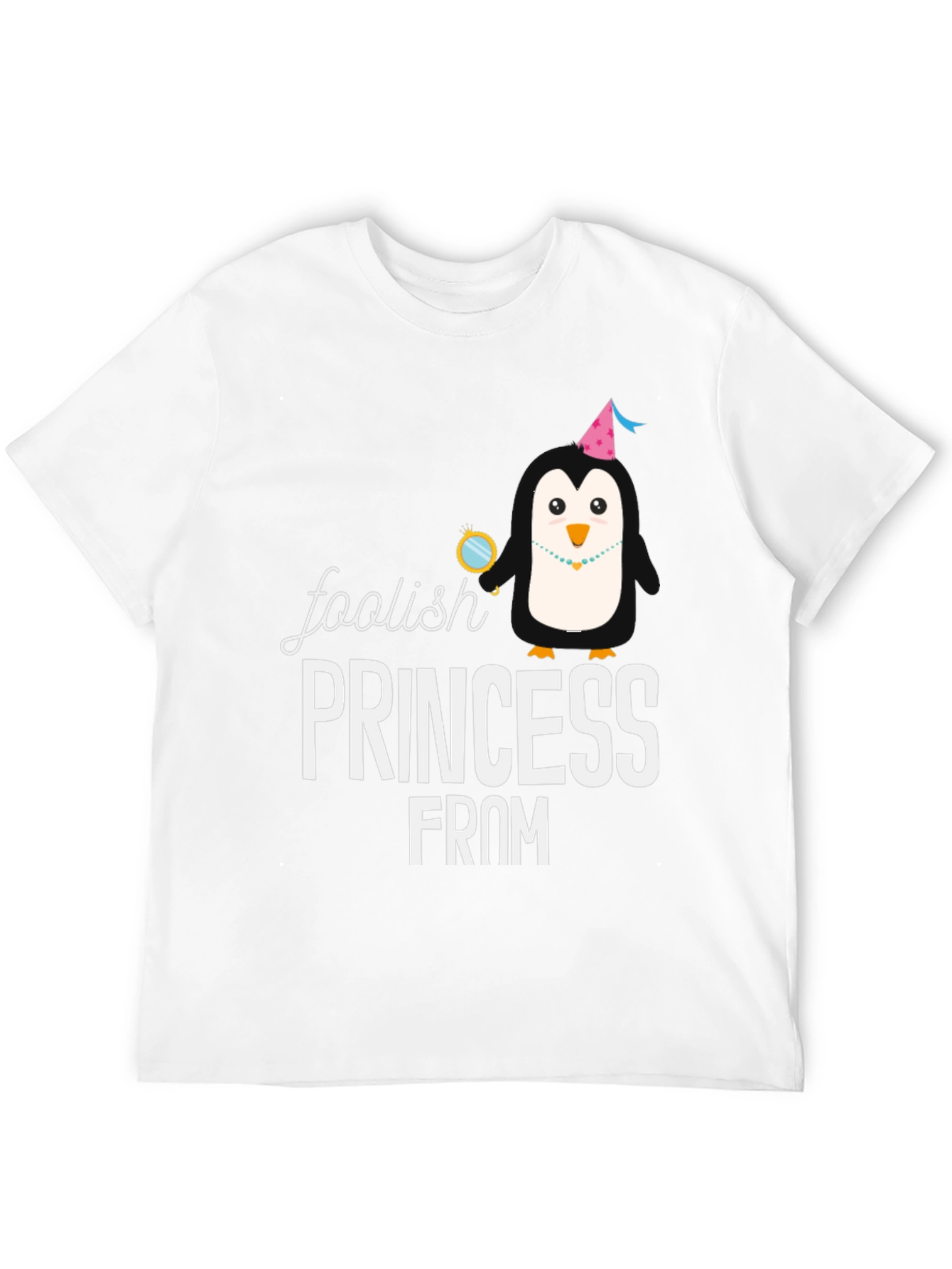 Foolish Princess Penguin Graphic T-Shirt