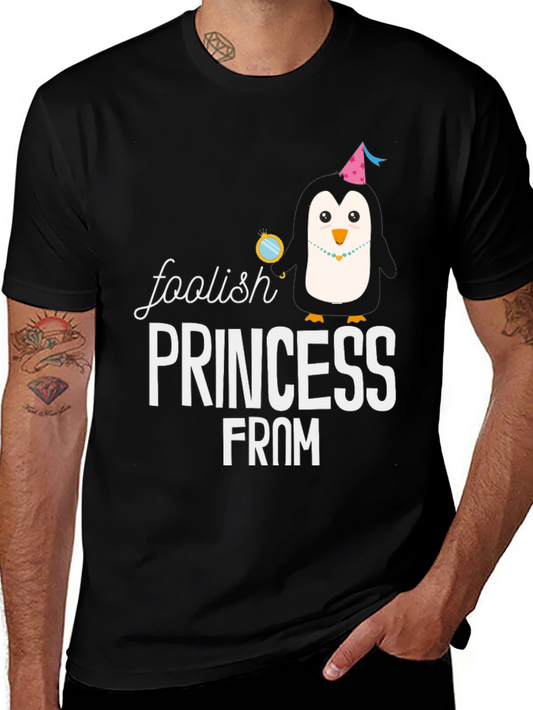 Foolish Princess Penguin Graphic T-Shirt
