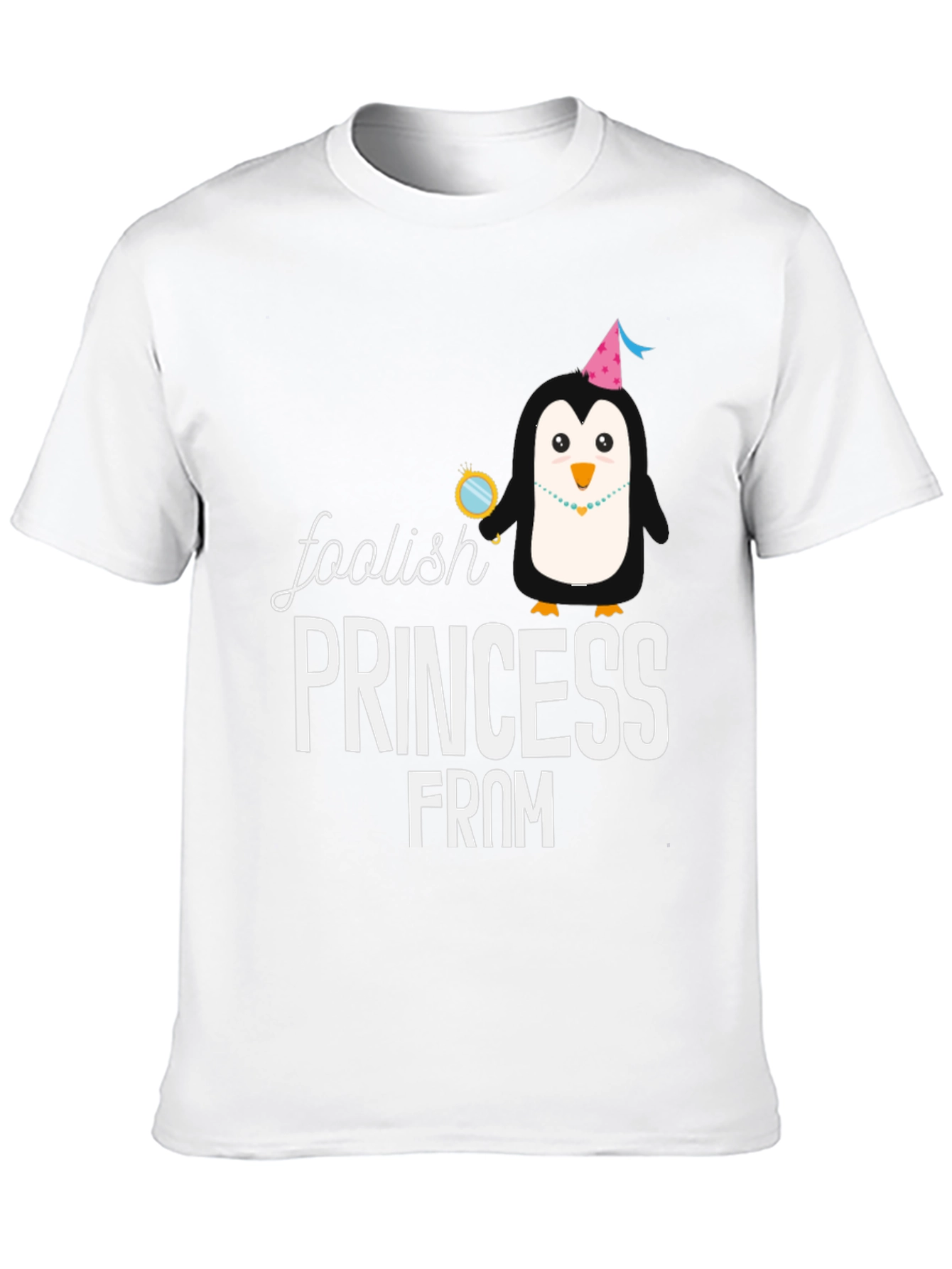 Foolish Princess Penguin Graphic T-Shirt