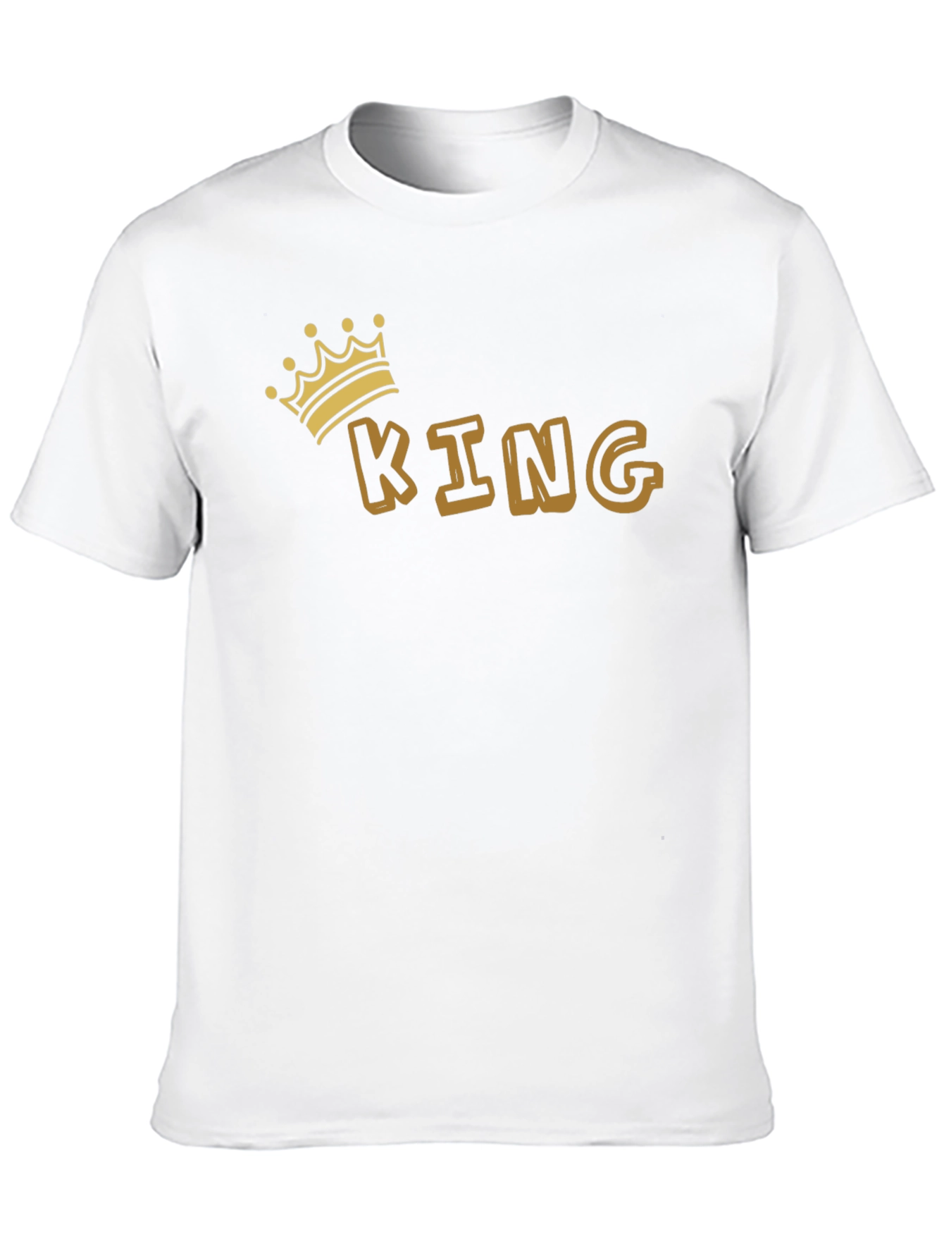 King Graphic Tee - Black Cotton Blend T-Shirt