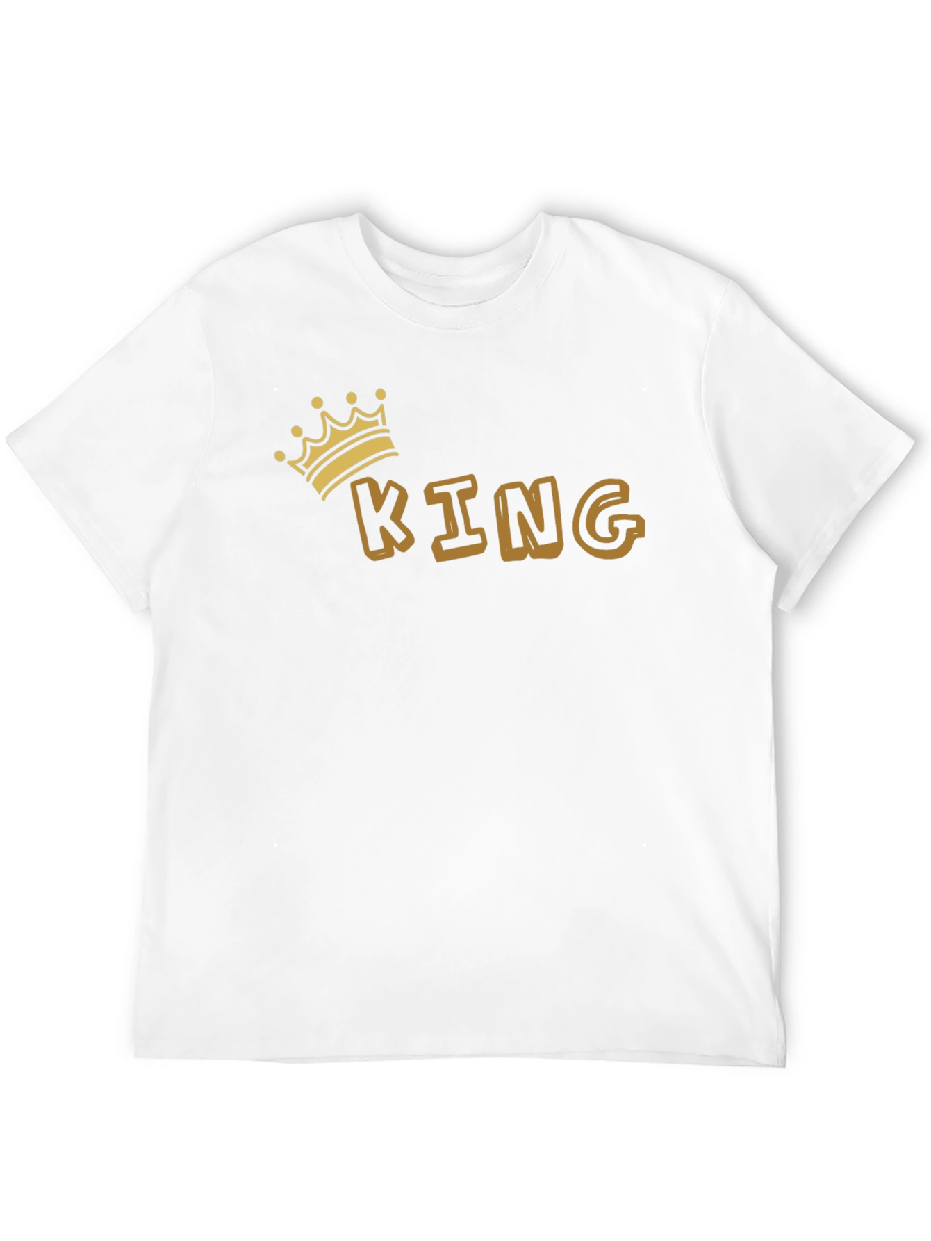 King Graphic Tee - Black Cotton Blend T-Shirt