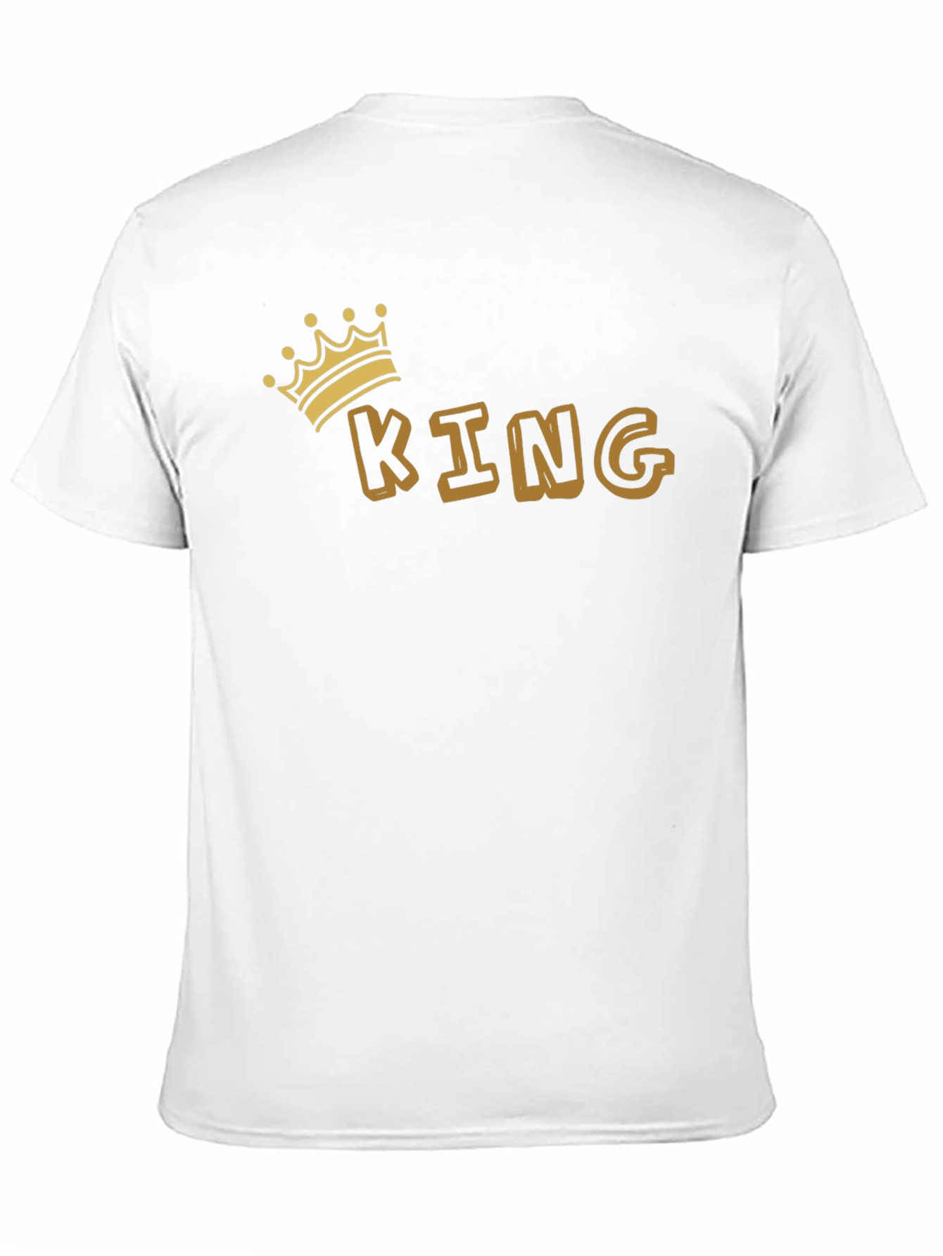 King Graphic Tee - Black Cotton Blend T-Shirt