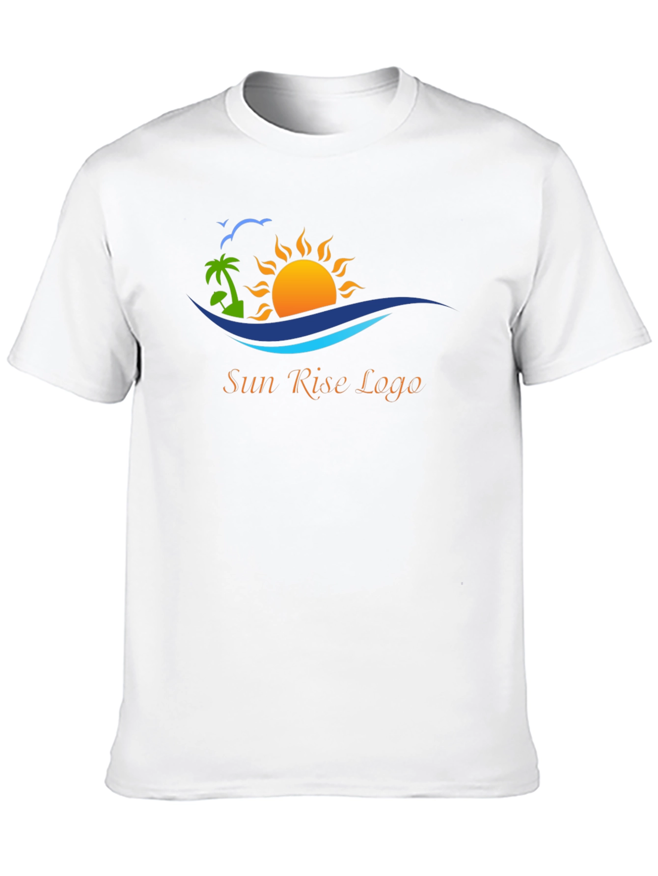 Black T-Shirt with Sun Rise Logo