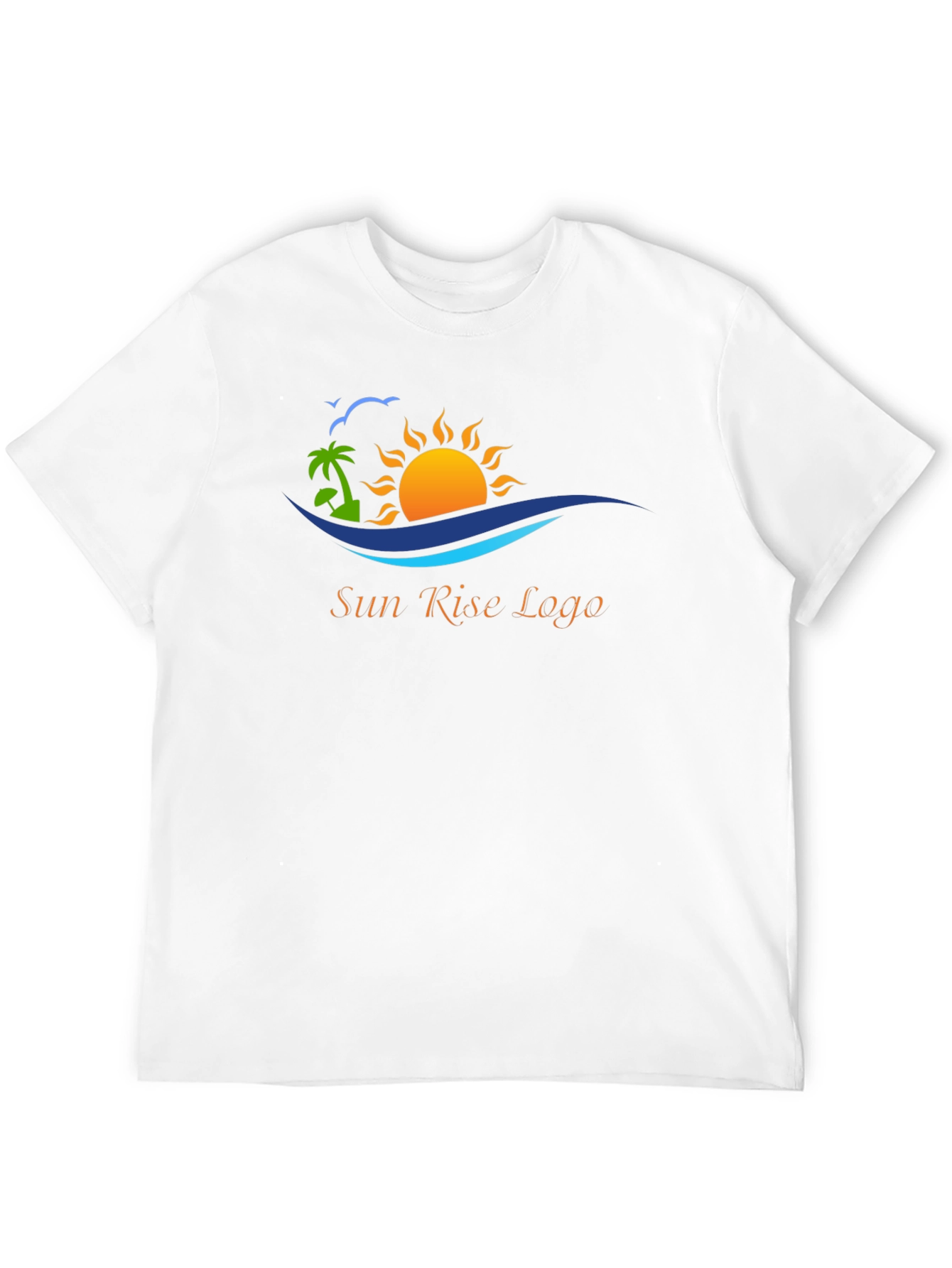 Black T-Shirt with Sun Rise Logo