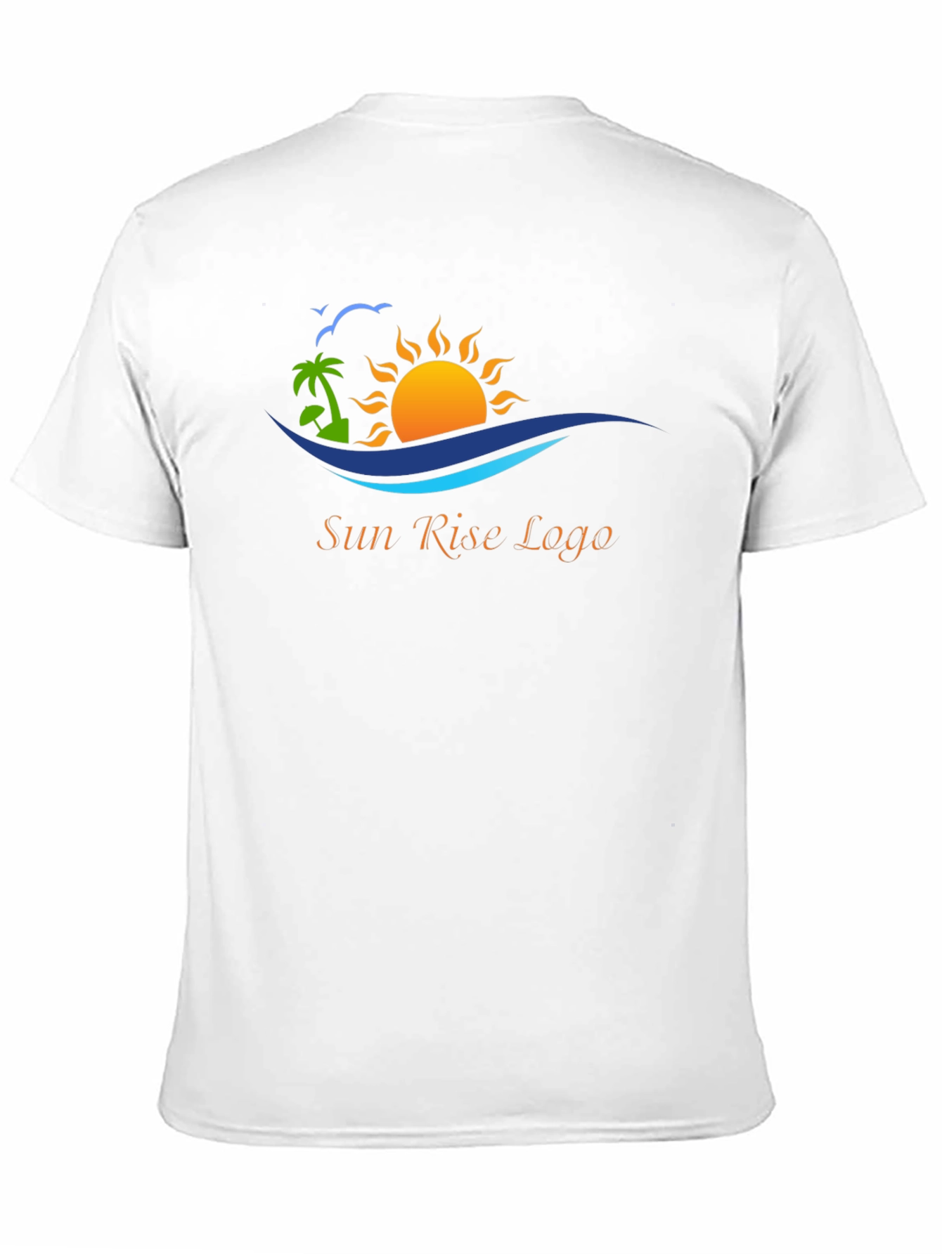 Black T-Shirt with Sun Rise Logo