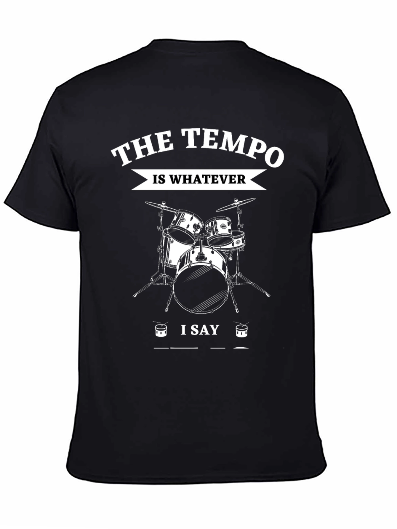 Drummer Tempo T-Shirt - Black
