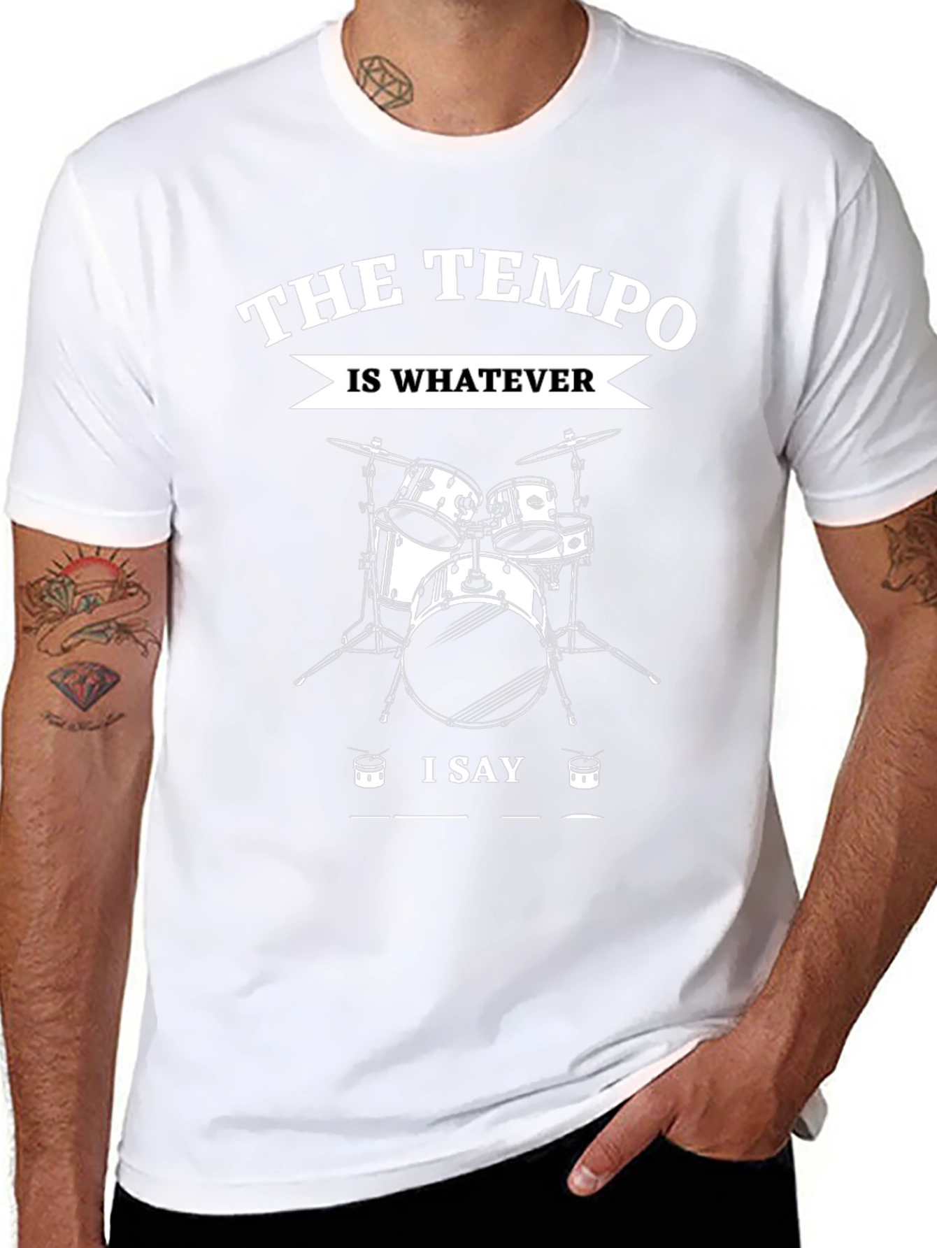 Drummer Tempo T-Shirt - Black