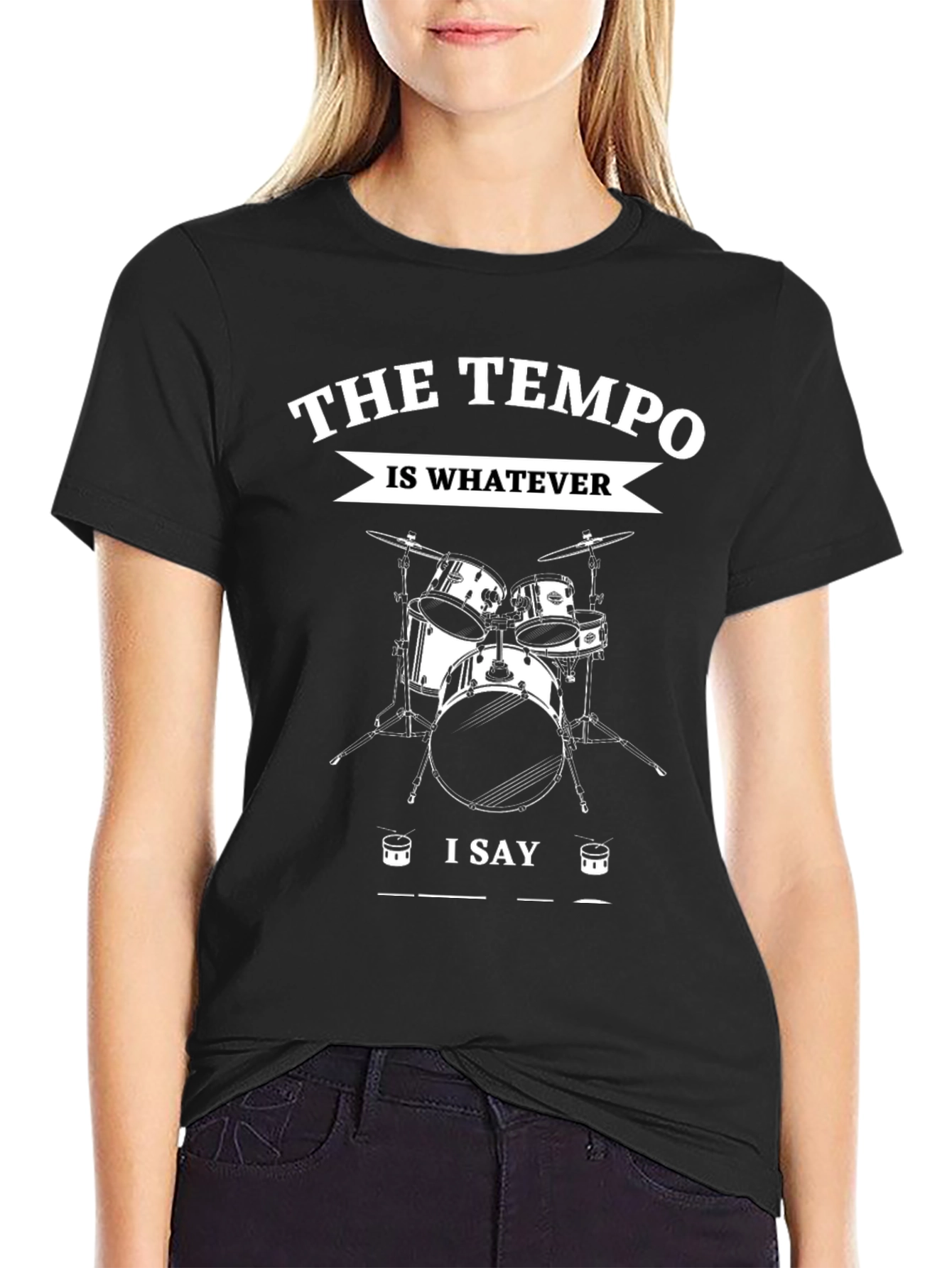 Drummer Tempo T-Shirt - Black