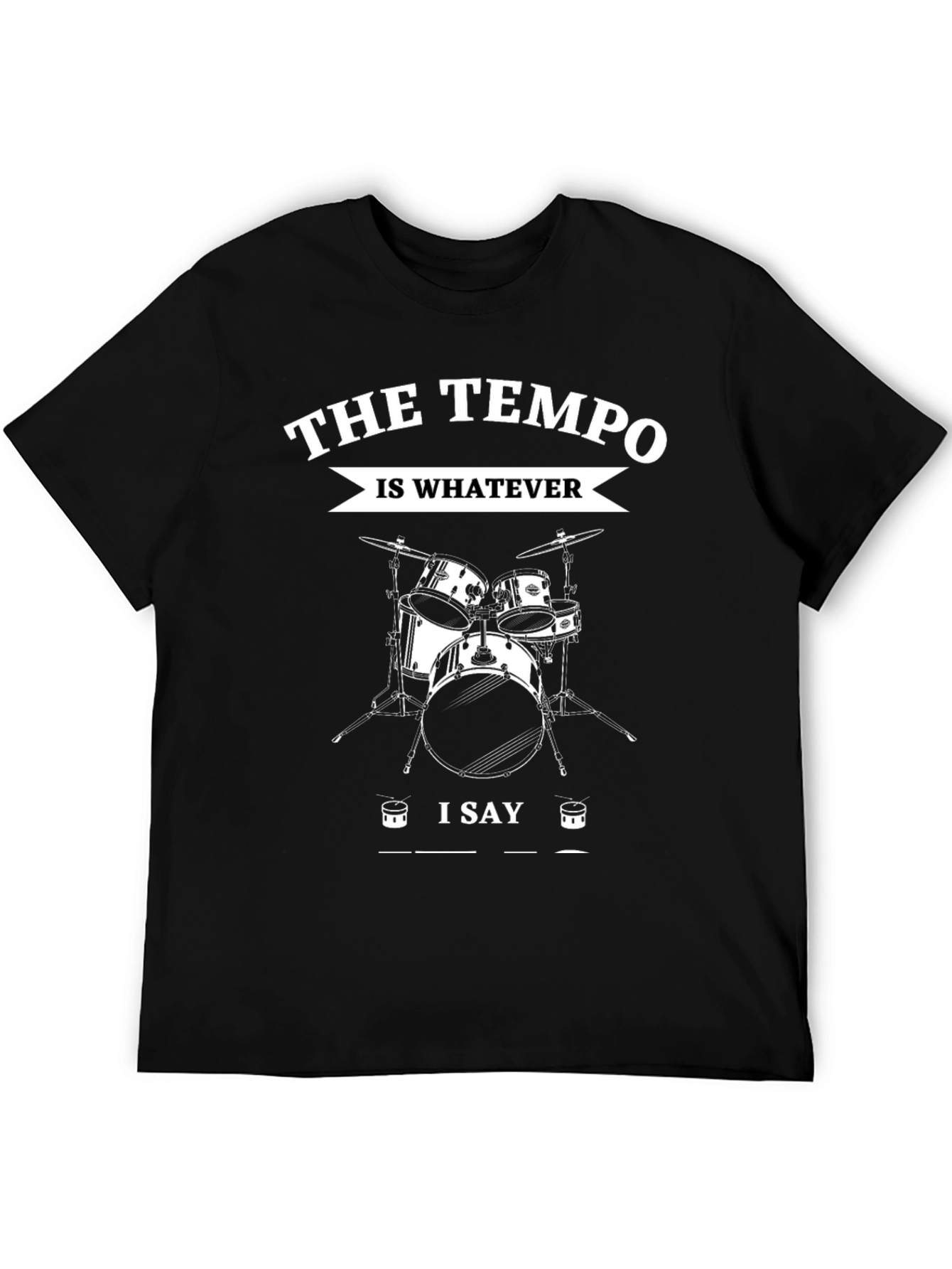 Drummer Tempo T-Shirt - Black