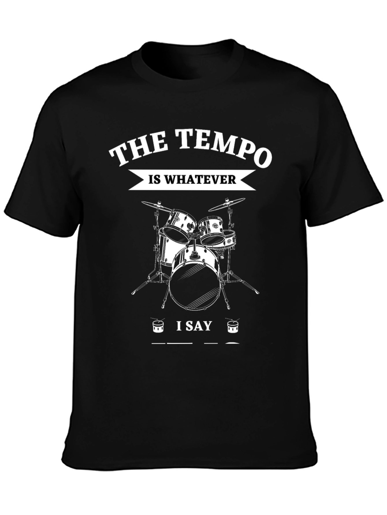 Drummer Tempo T-Shirt - Black