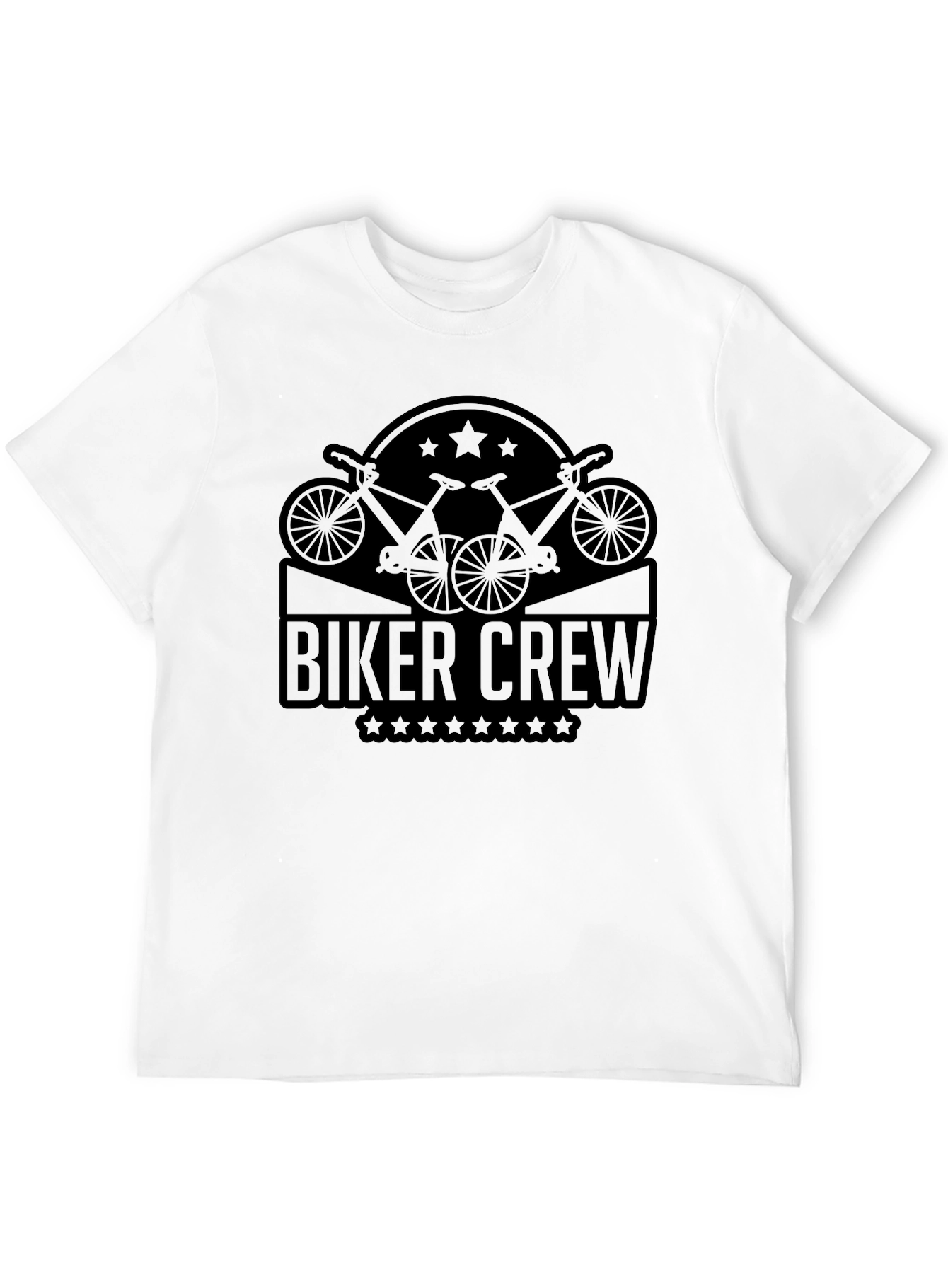 Biker Crew T-Shirt - Cycling Design