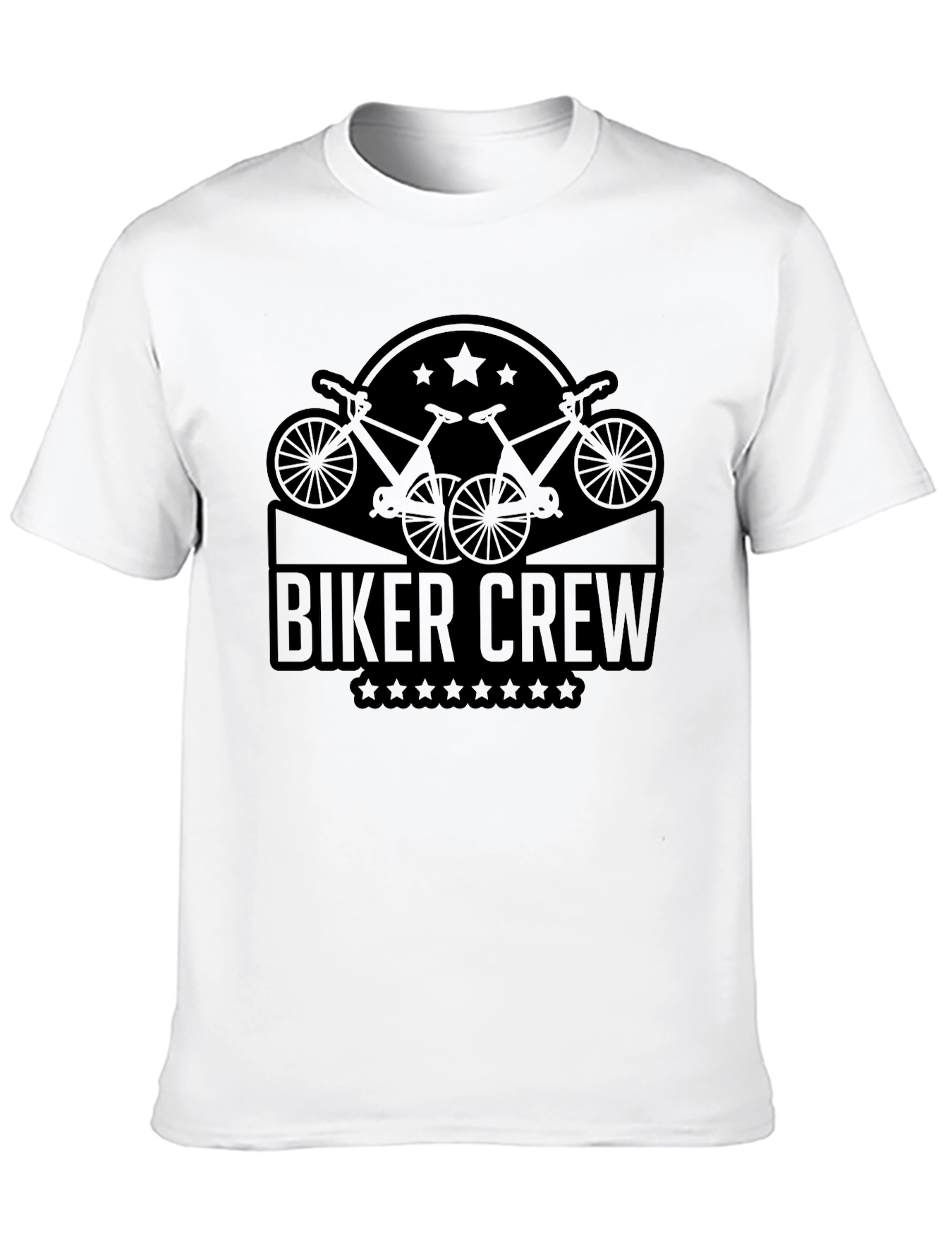 Biker Crew T-Shirt - Cycling Design