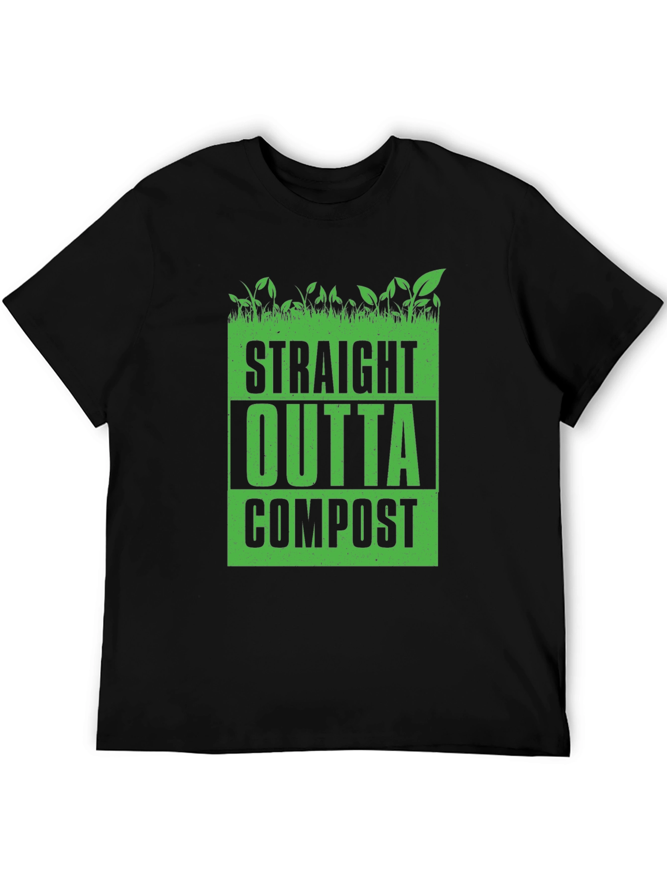 Straight Outta Compost Black Graphic Tee