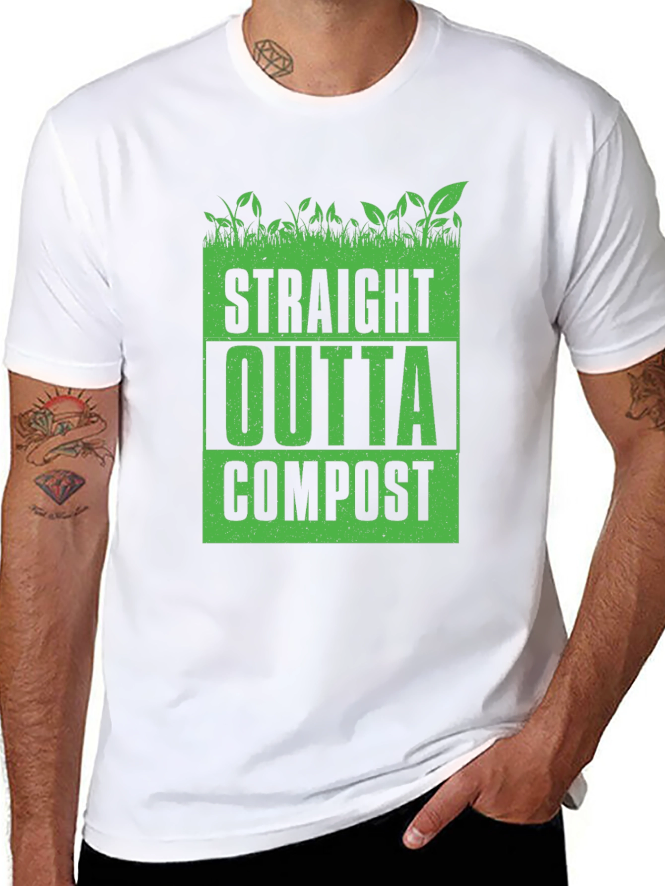 Straight Outta Compost Black Graphic Tee