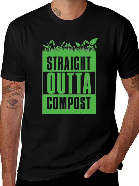 Straight Outta Compost Black Graphic Tee