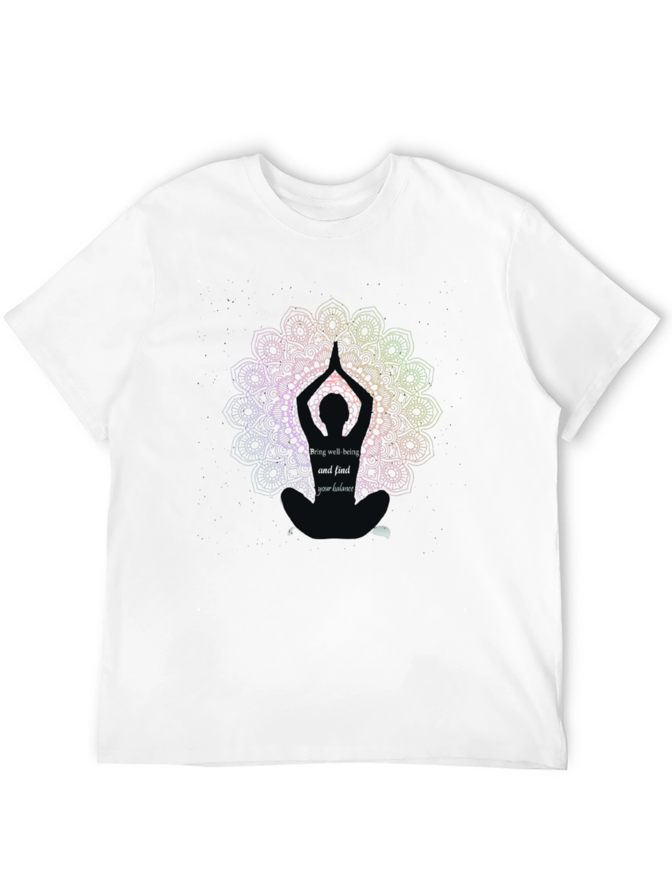Yoga Mandala Graphic Tee - Find Your Balance