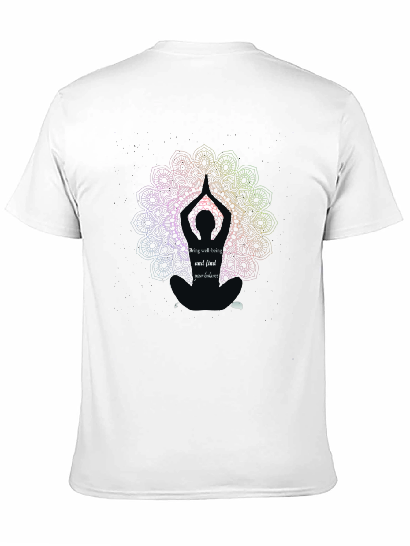 Yoga Mandala Graphic Tee - Find Your Balance