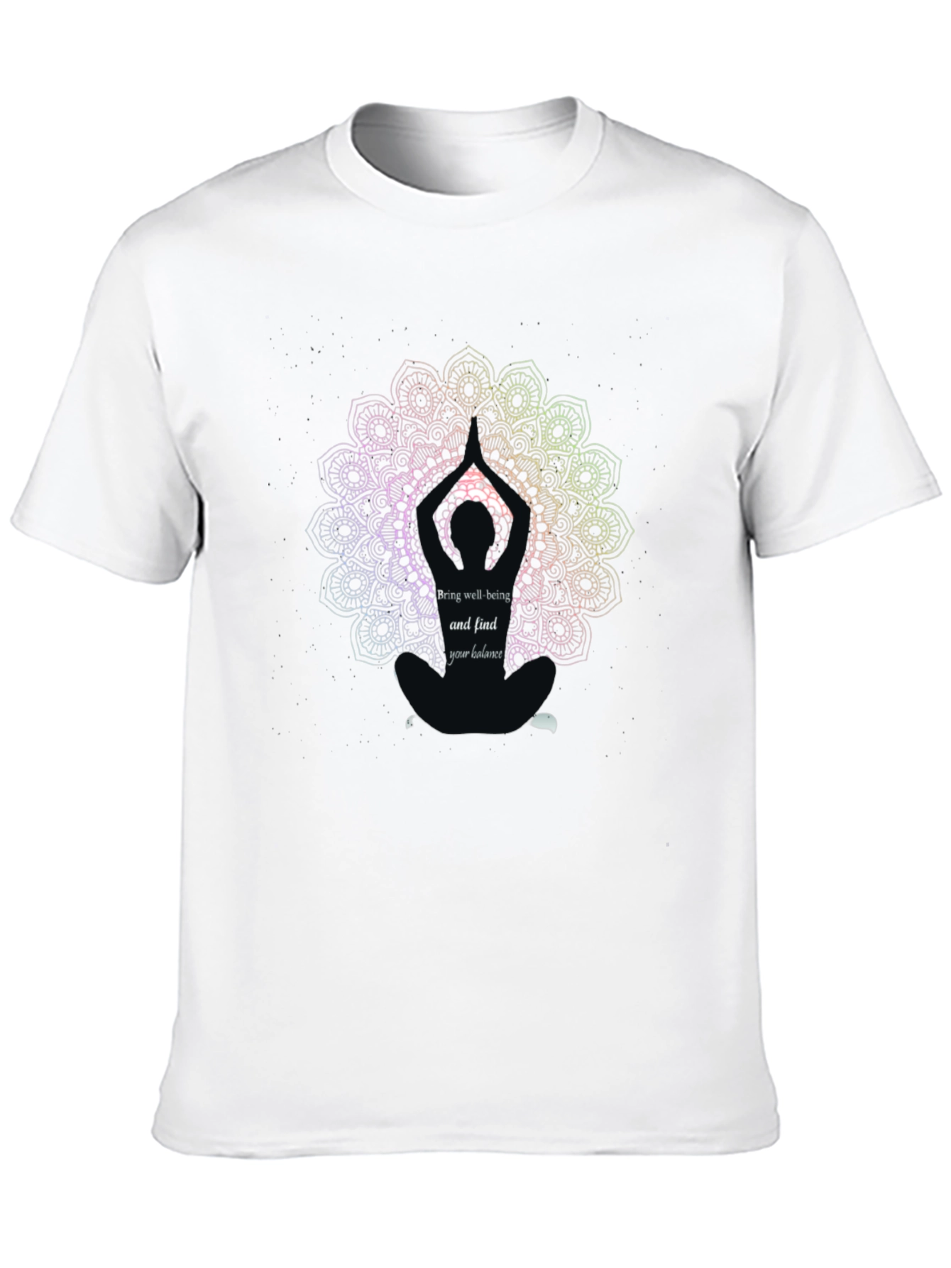 Yoga Mandala Graphic Tee - Find Your Balance