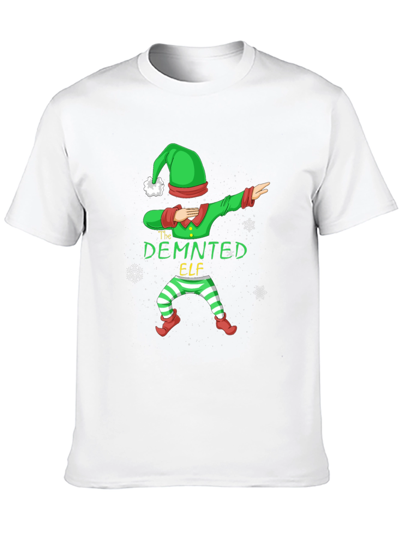 The Deminted Elf Dab T-Shirt - Christmas Holiday Tee