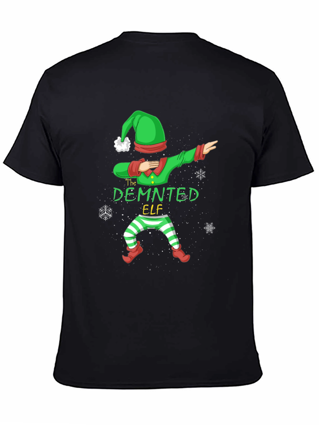 The Deminted Elf Dab T-Shirt - Christmas Holiday Tee