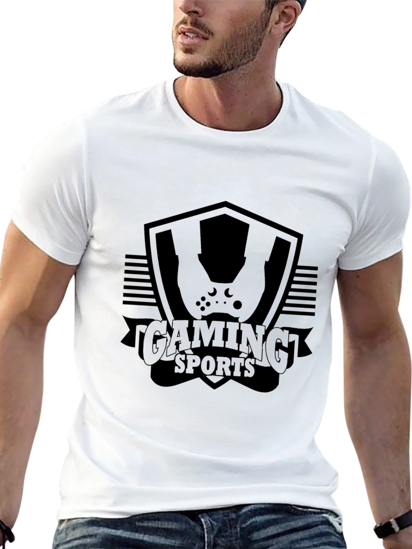 Gaming Sports Black T-Shirt