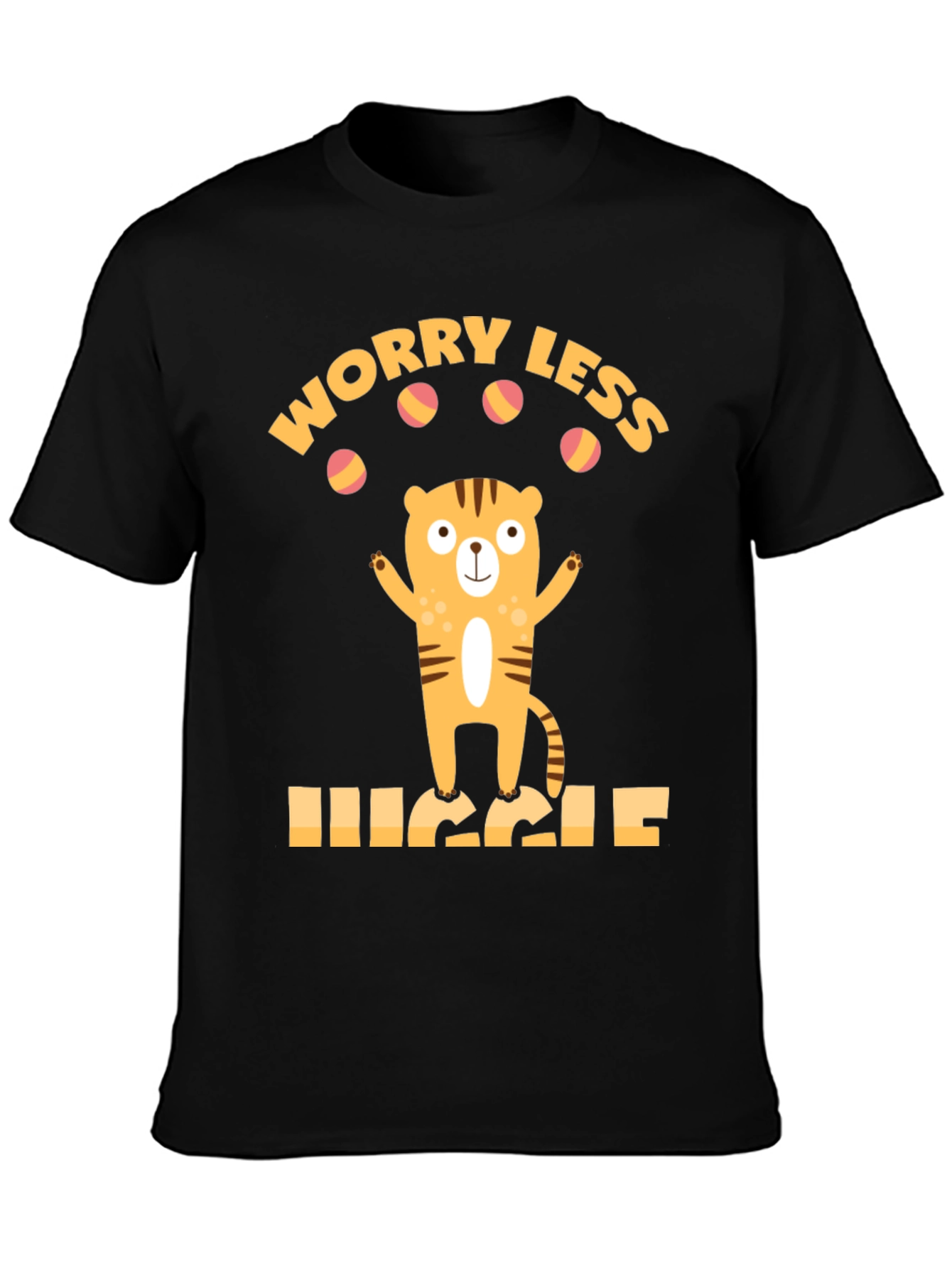Worry Less Juggle Tiger Graphic Tee