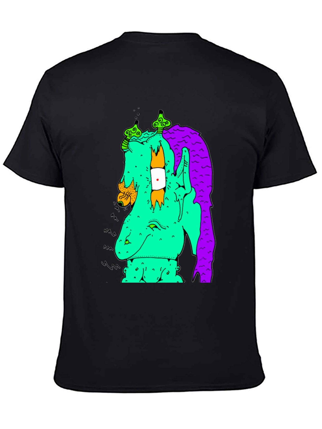 Graphic Print Tee - Funky Monster Design