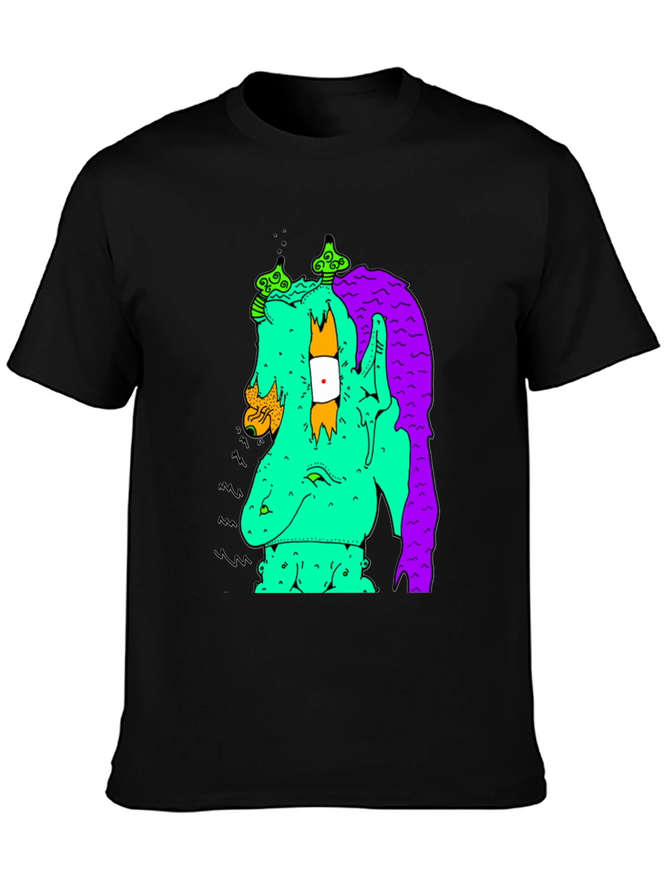 Graphic Print Tee - Funky Monster Design