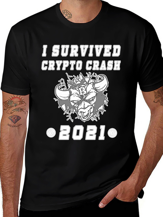 Crypto Crash Survivor 2021 Graphic T-Shirt