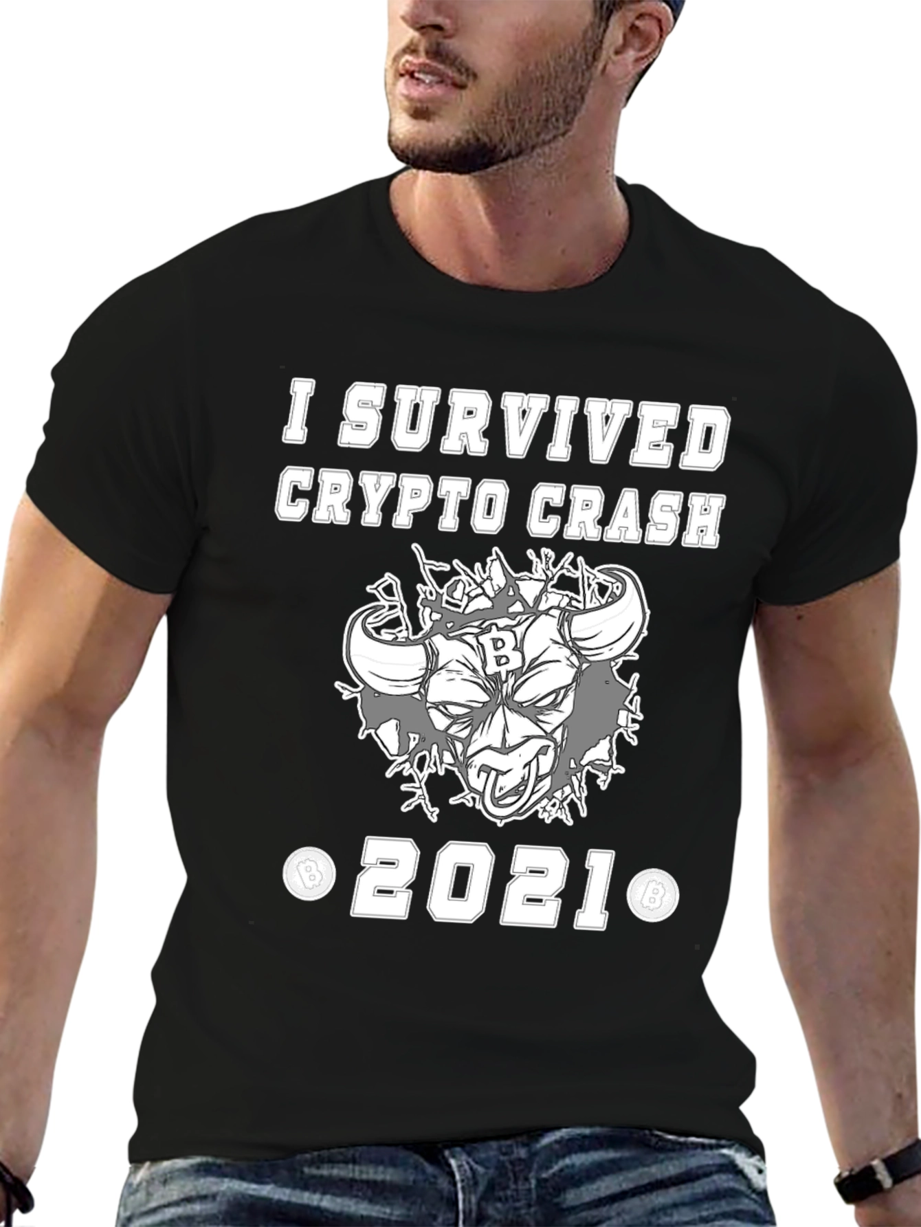 Crypto Crash Survivor 2021 Graphic T-Shirt