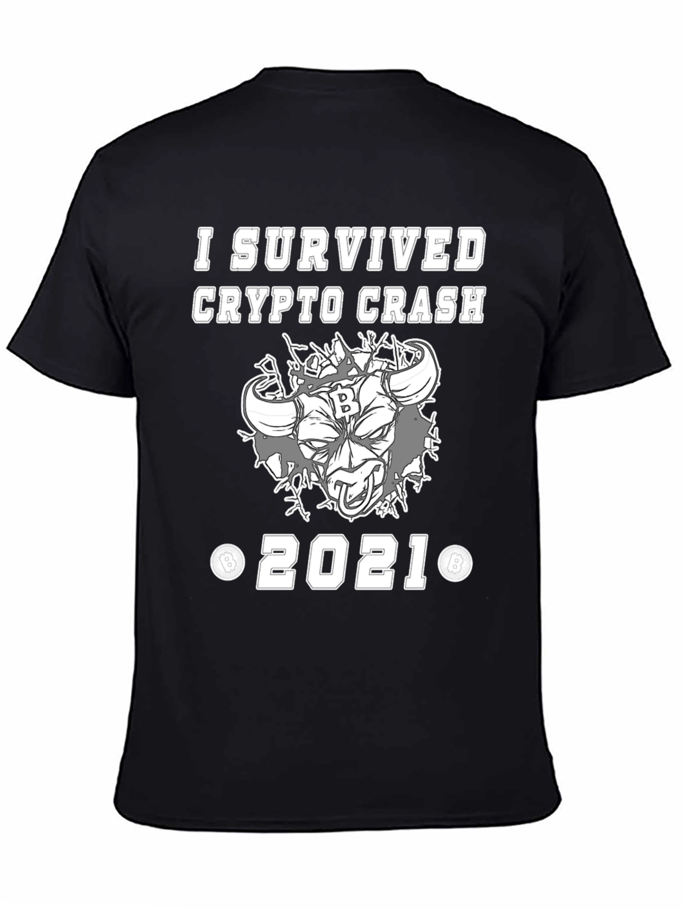 Crypto Crash Survivor 2021 Graphic T-Shirt
