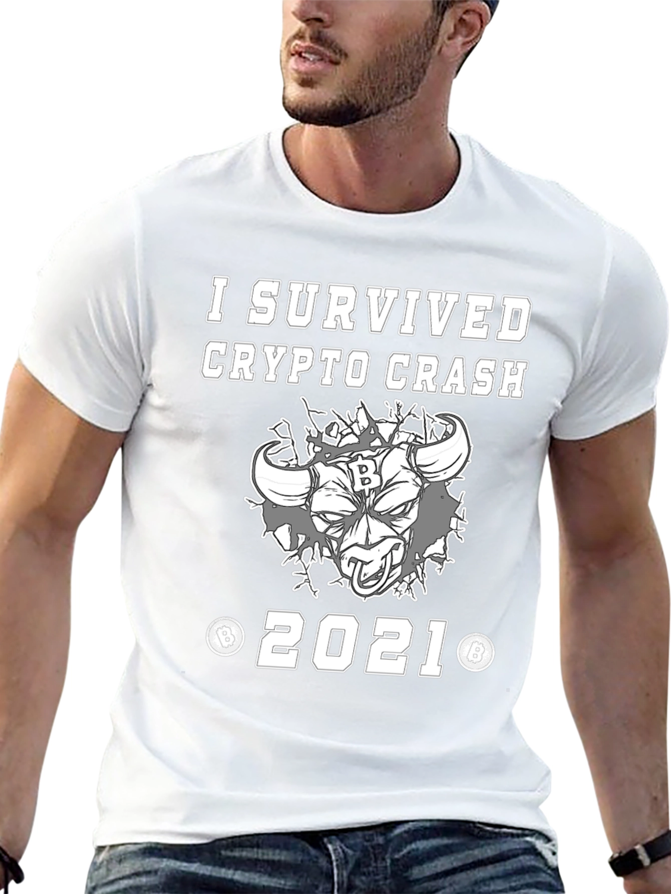 Crypto Crash Survivor 2021 Graphic T-Shirt