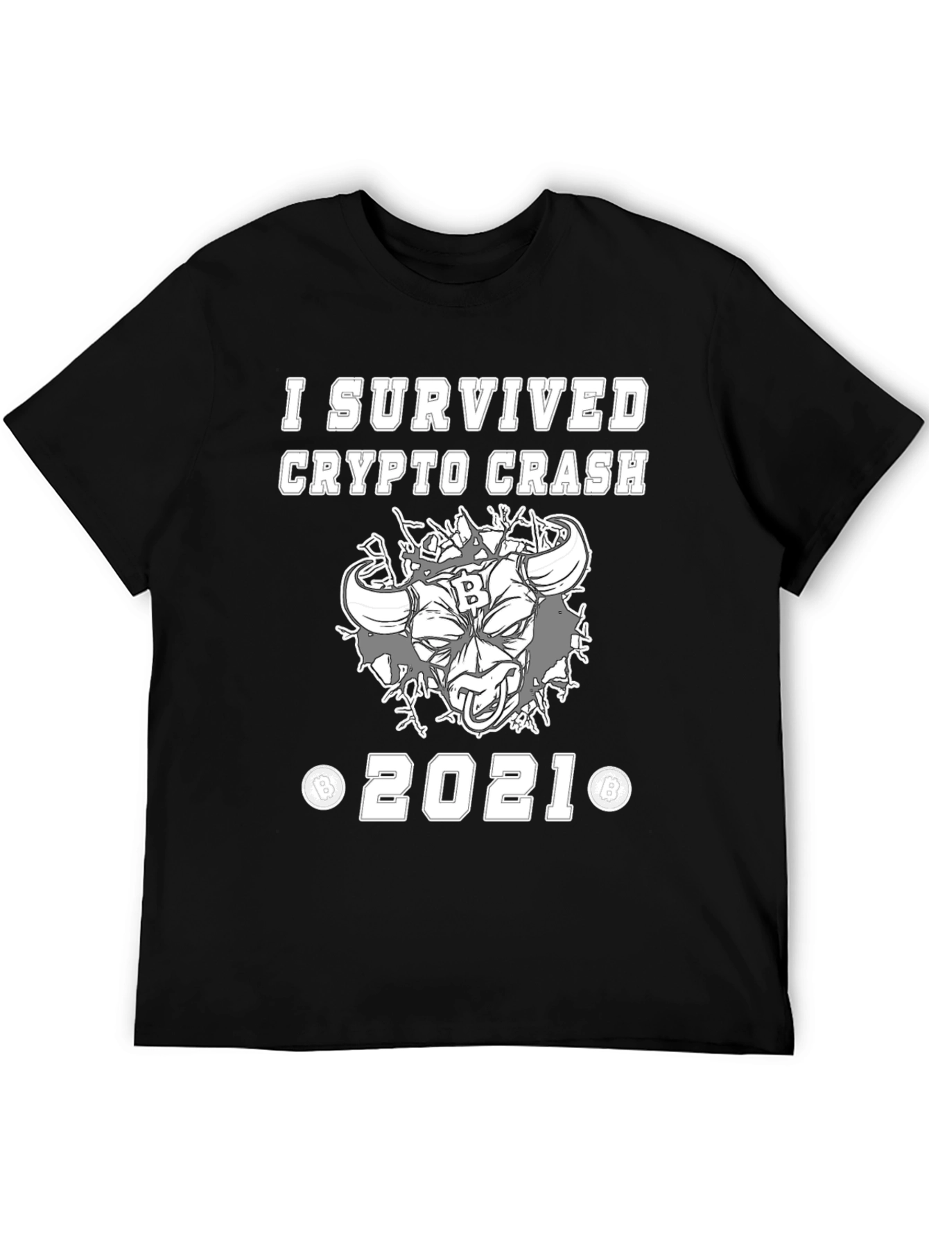 Crypto Crash Survivor 2021 Graphic T-Shirt