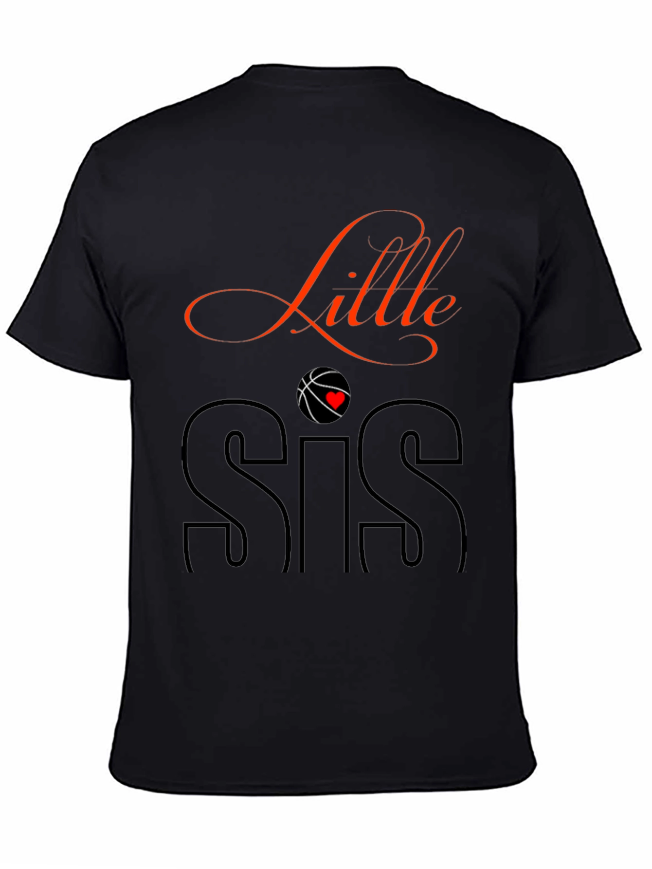 Little Sis Basketball Graphic Tee