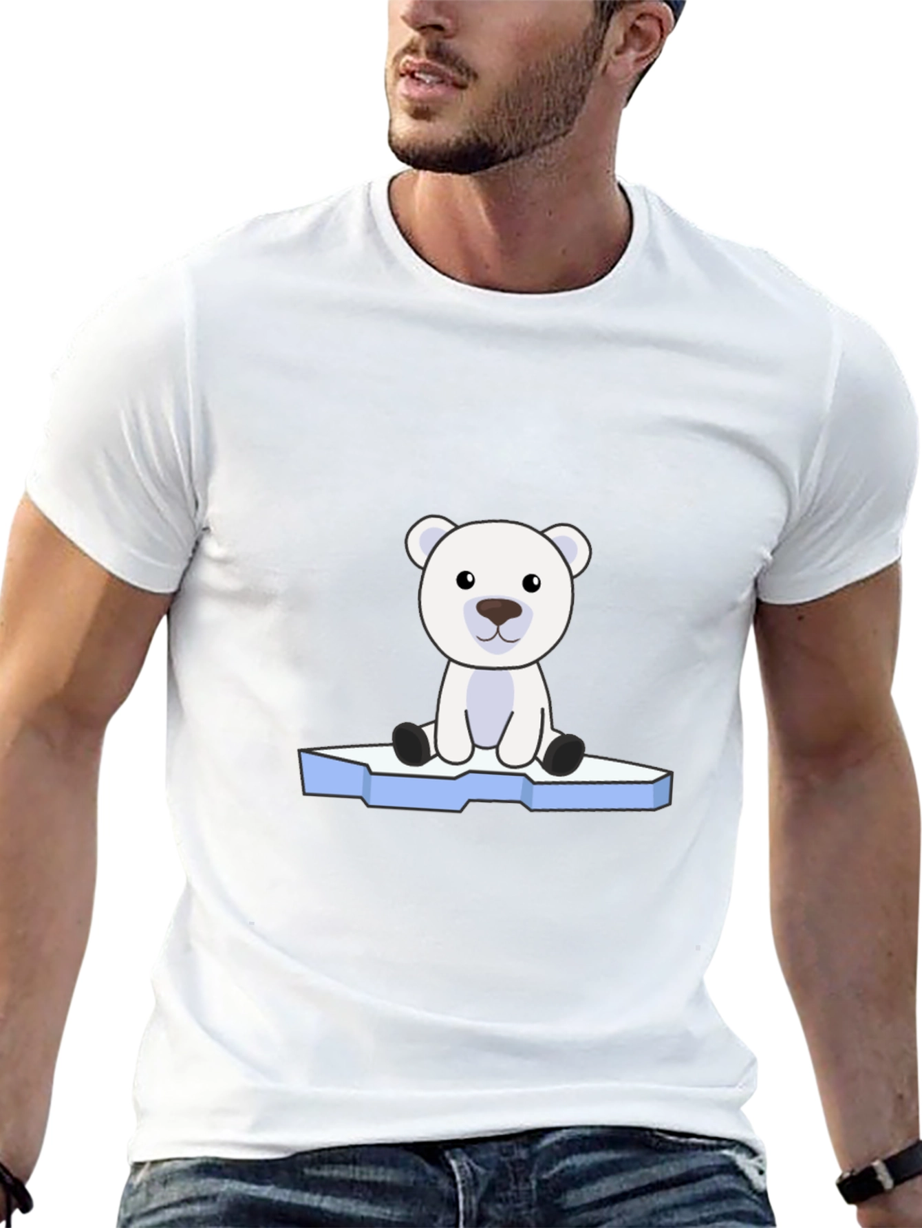 Polar Bear Graphic Tee - Cute Arctic Animal Design
