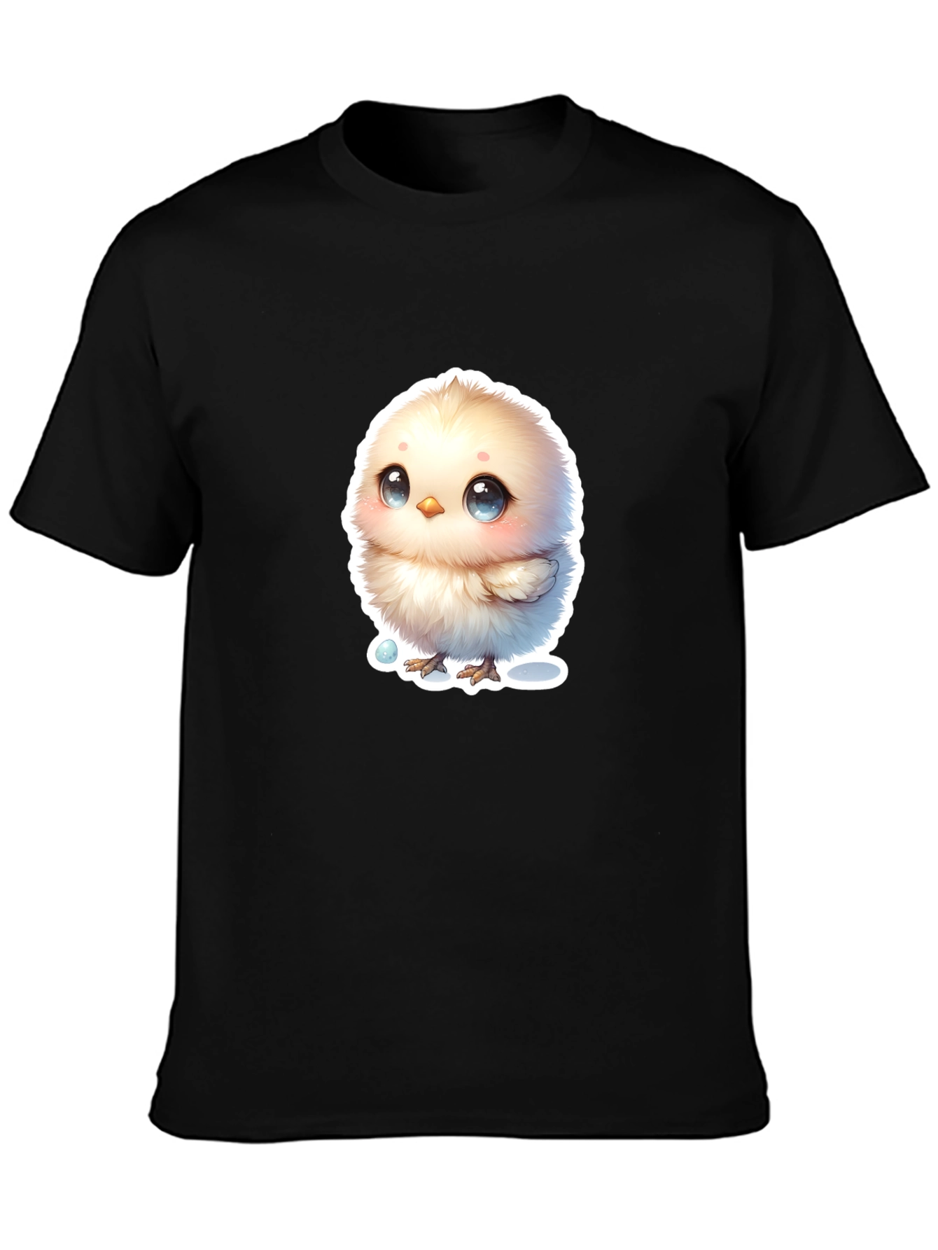 Cute Chick Graphic T-Shirt - Black