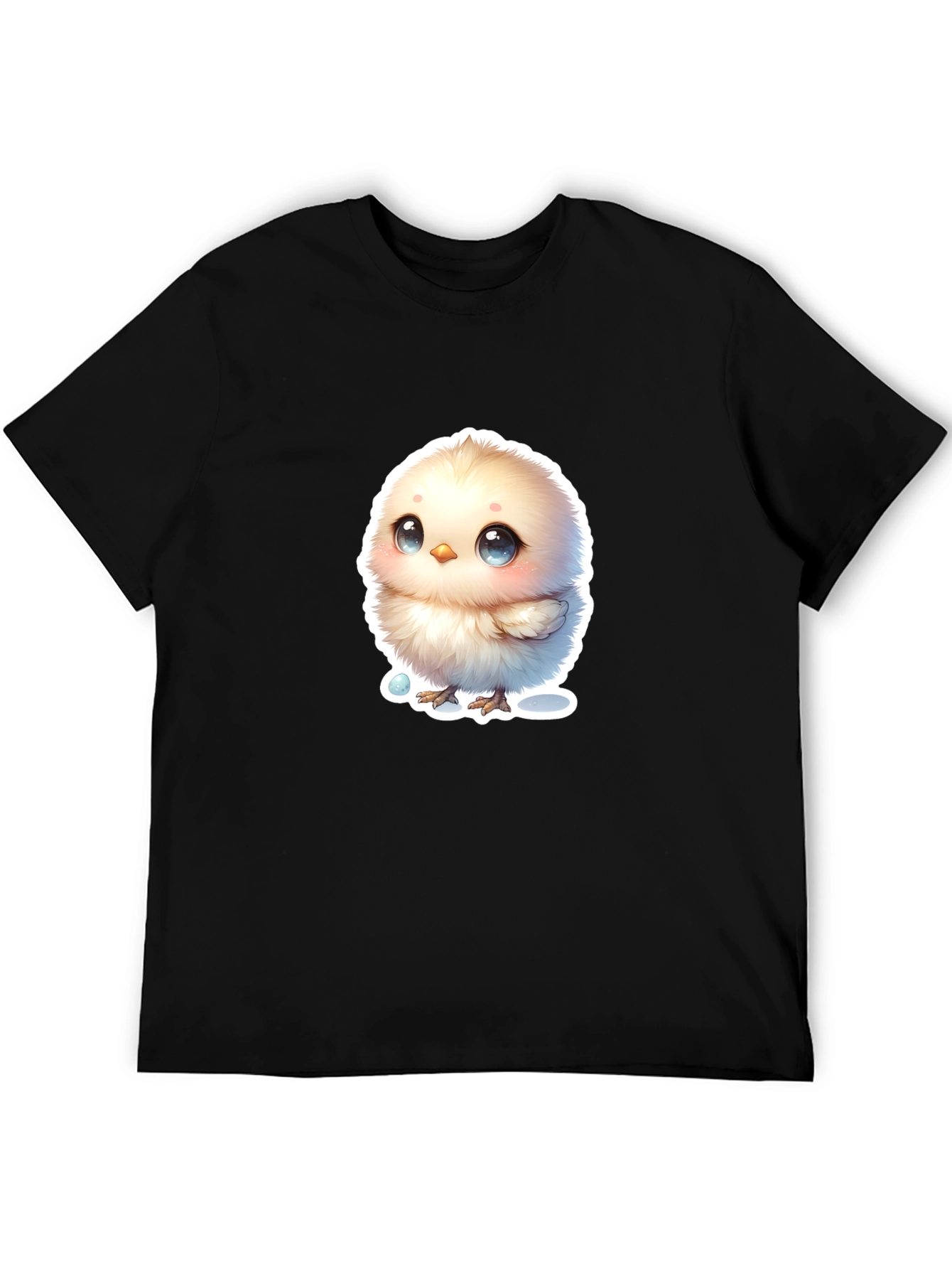 Cute Chick Graphic T-Shirt - Black
