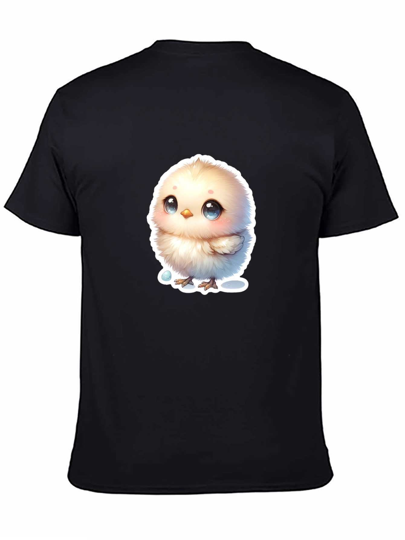 Cute Chick Graphic T-Shirt - Black