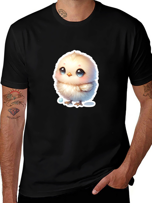 Cute Chick Graphic T-Shirt - Black
