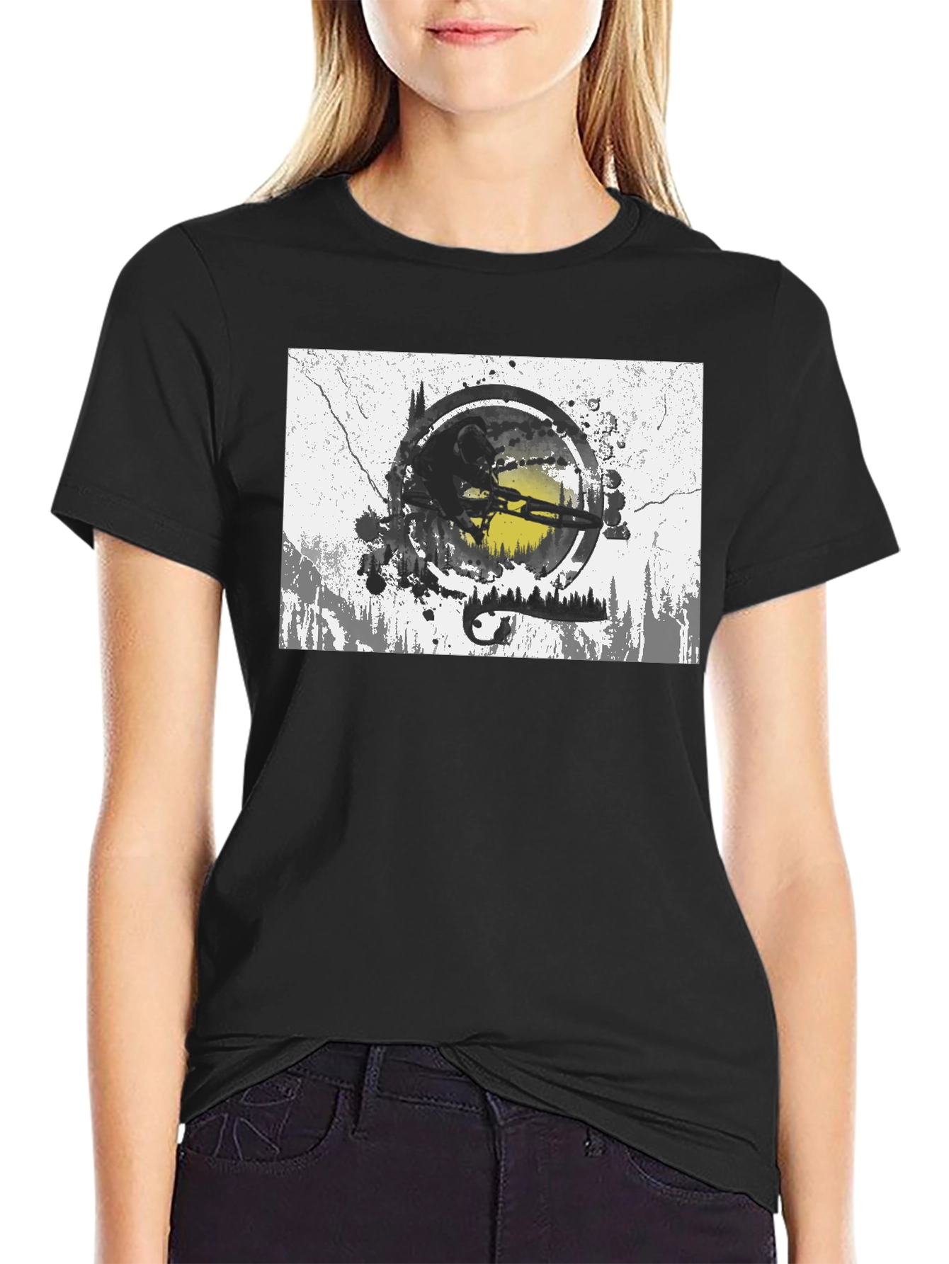 Mountain Biker Graphic T-Shirt - Adventure Ready!