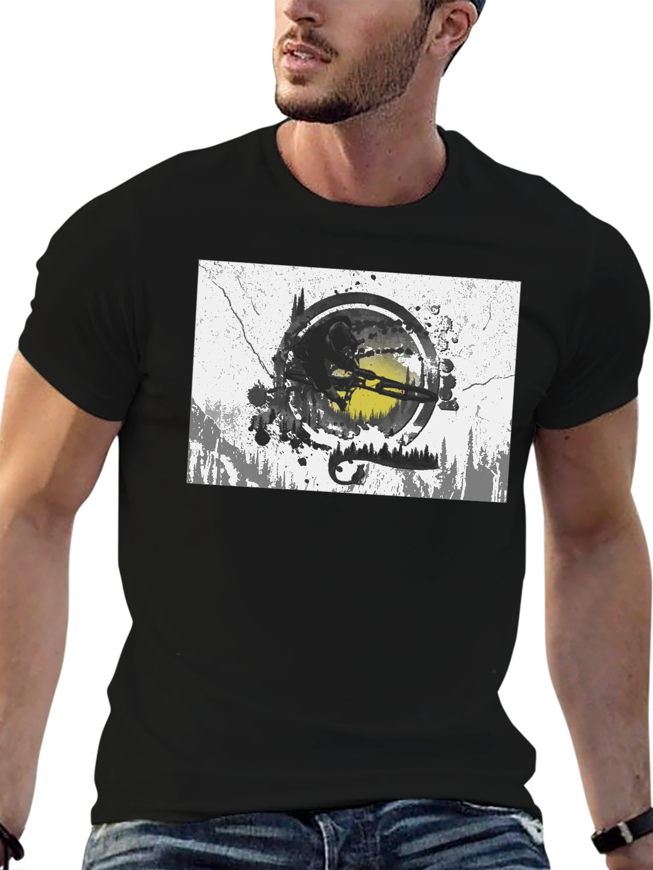 Mountain Biker Graphic T-Shirt - Adventure Ready!