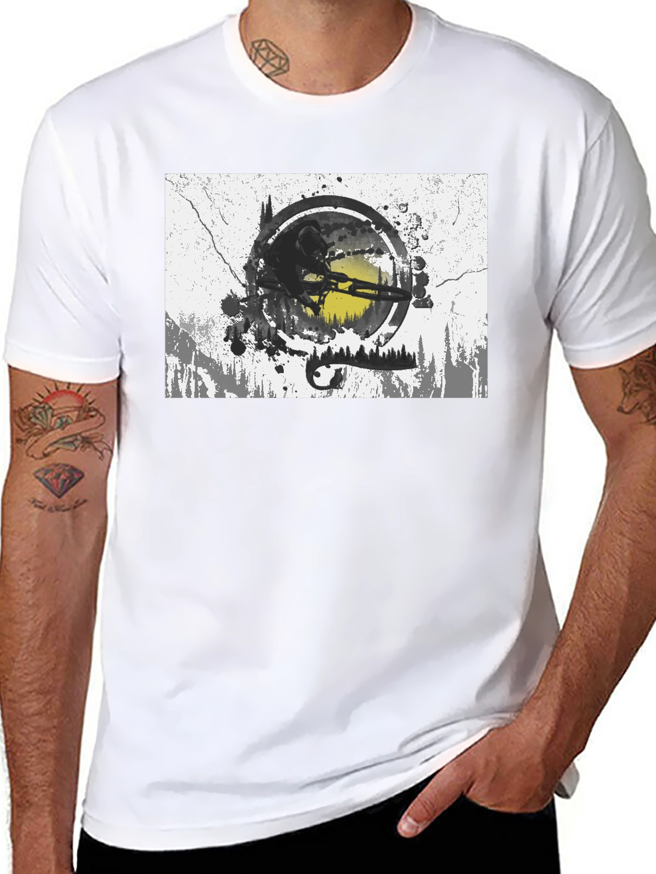 Mountain Biker Graphic T-Shirt - Adventure Ready!