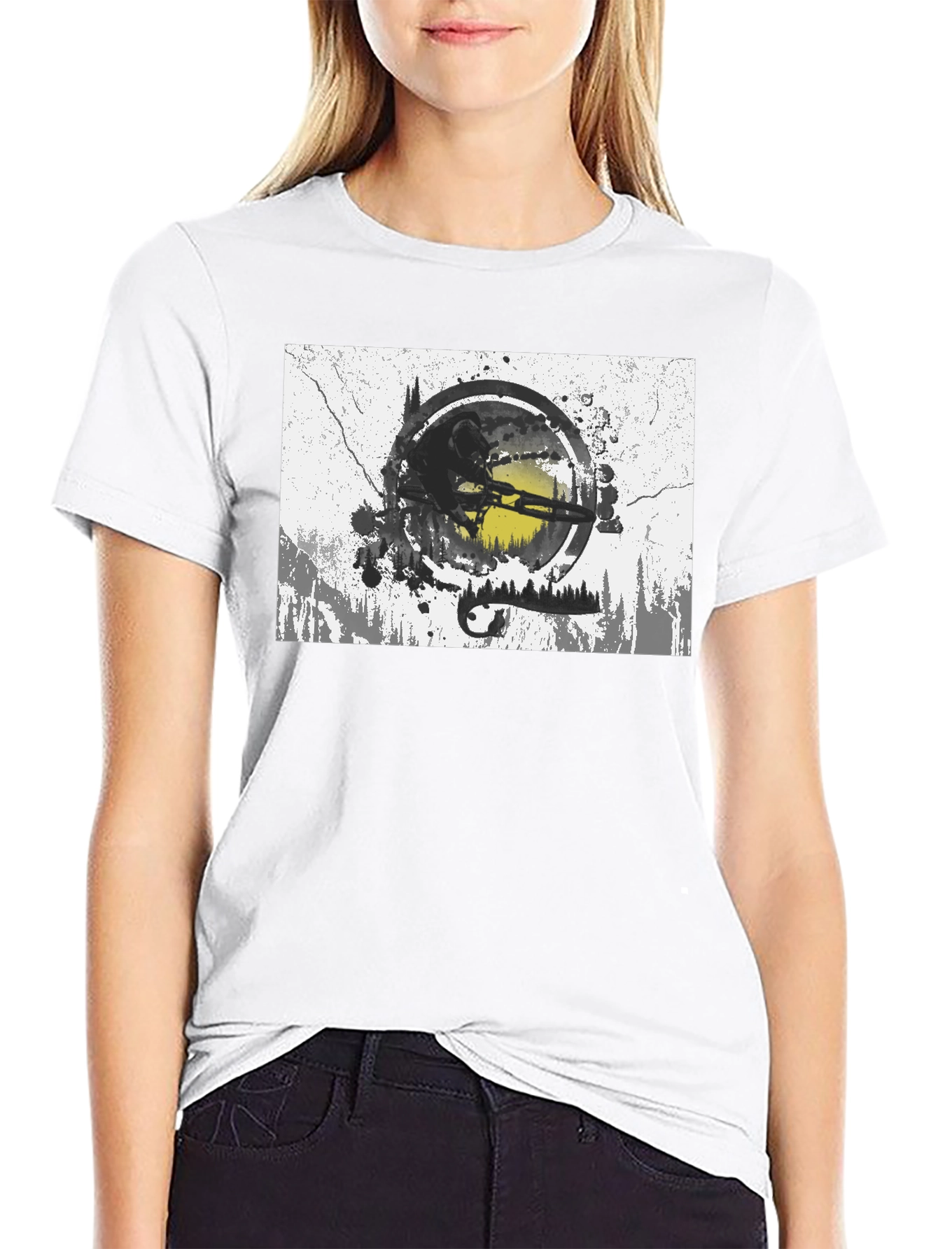 Mountain Biker Graphic T-Shirt - Adventure Ready!